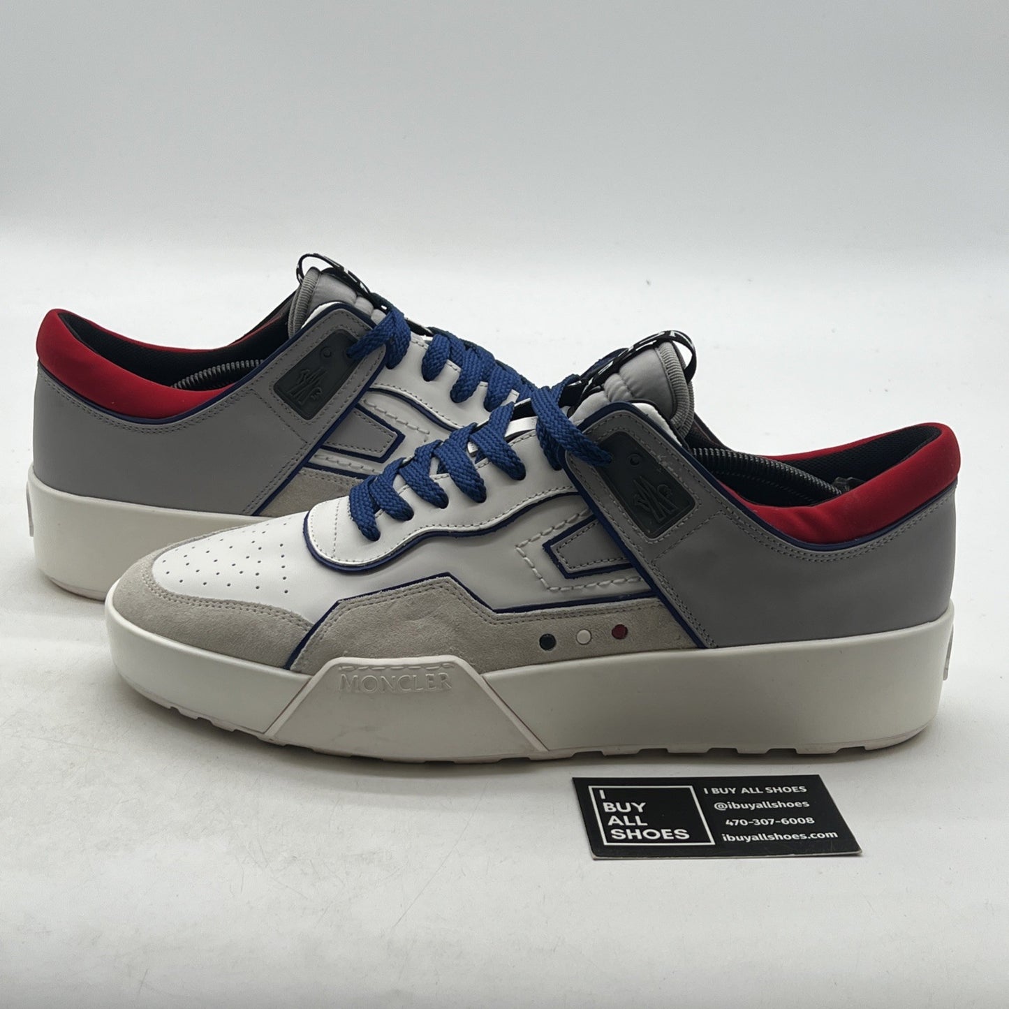 Size 46 - Moncler Womens Promyx Space Lace Up Comfortable Sneaker Shoes Natural