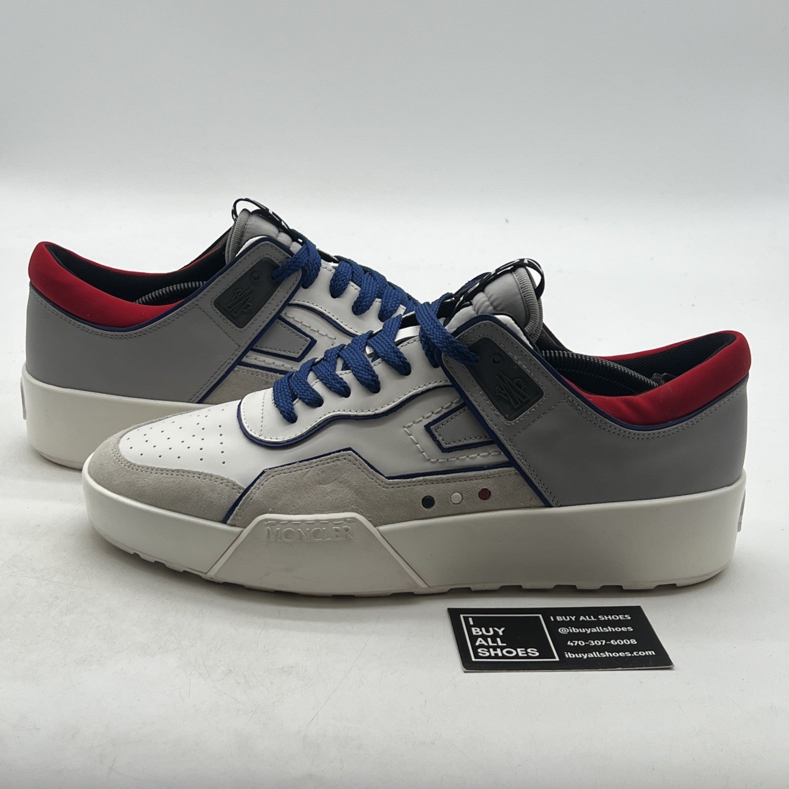 Size 46 - Moncler Womens Promyx Space Lace Up Comfortable Sneaker Shoes Natural