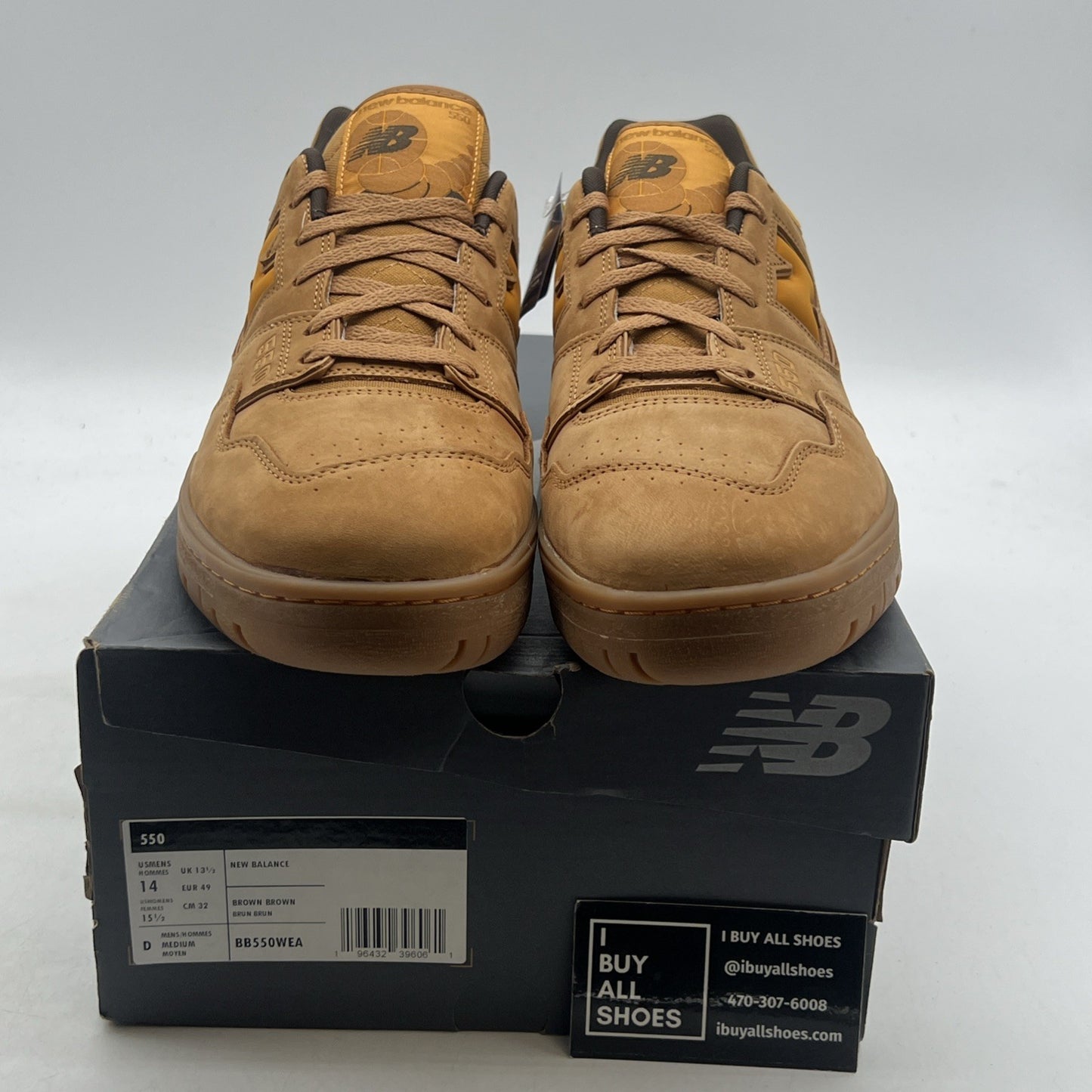 Size 14 - New Balance 550 Wheat (BB550WEA)