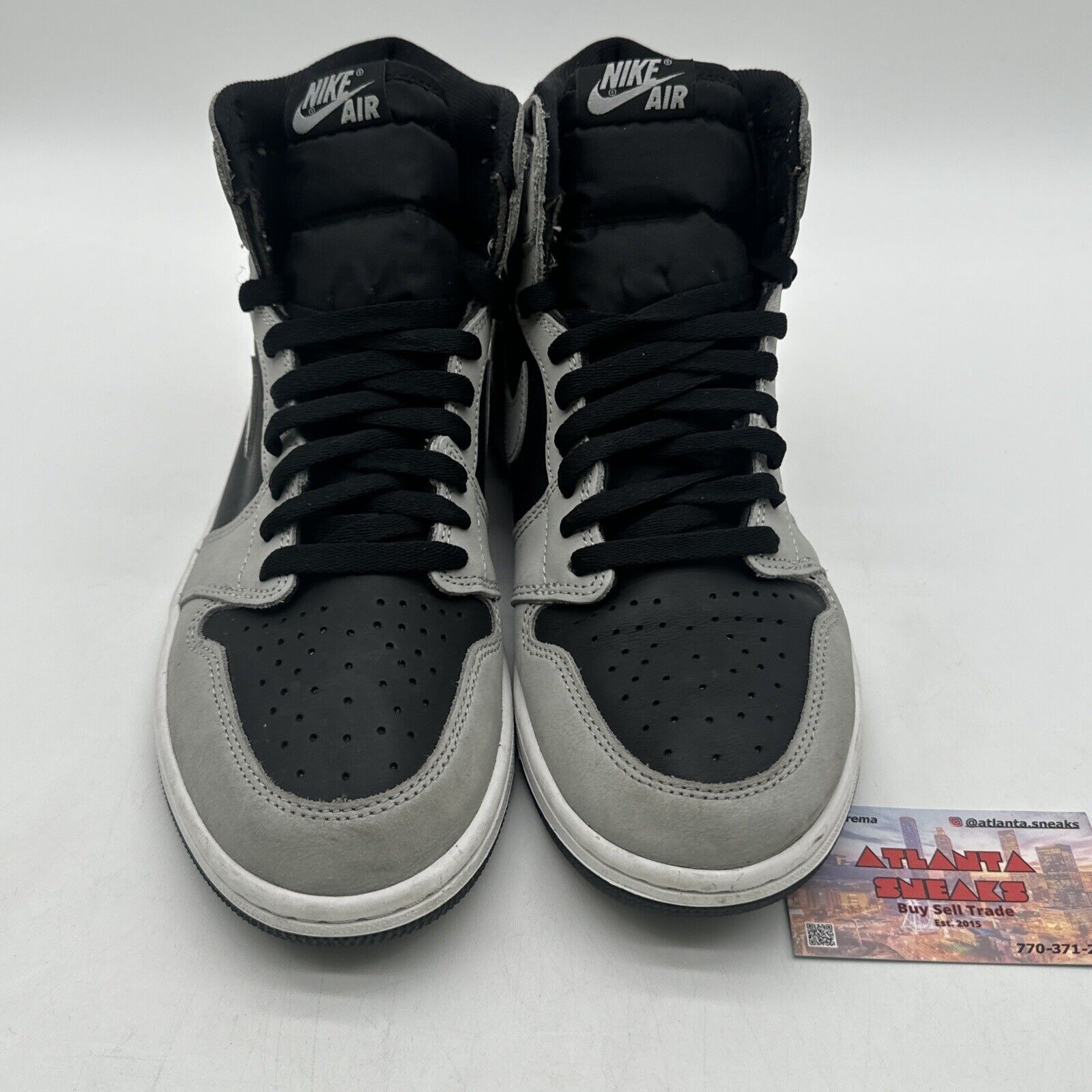 Size 10 - Jordan 1 Retro OG High Shadow 2.0 Grey Black Suede Retros