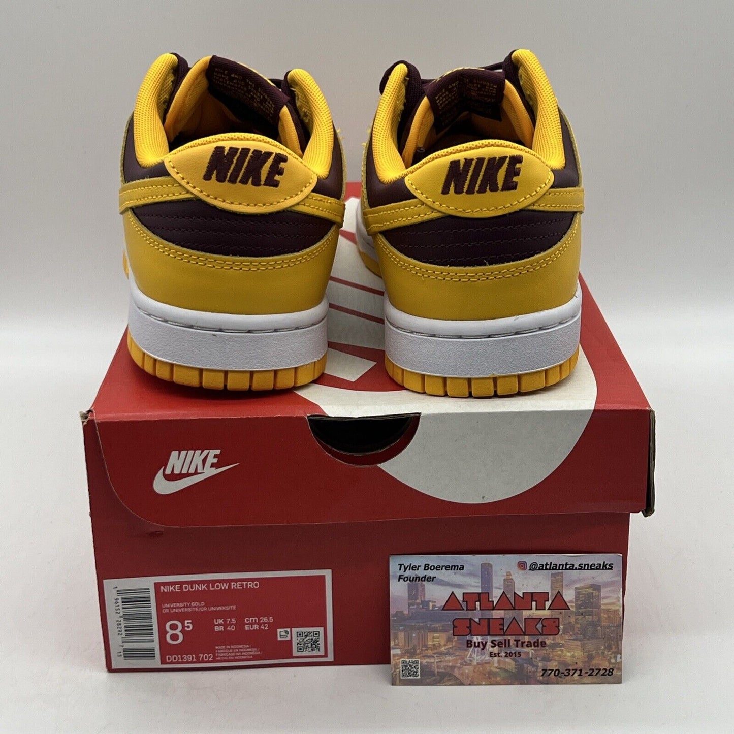 Size 8.5 - Nike Dunk Low Retro Arizona State Sun Devils 2022 Brand New Og