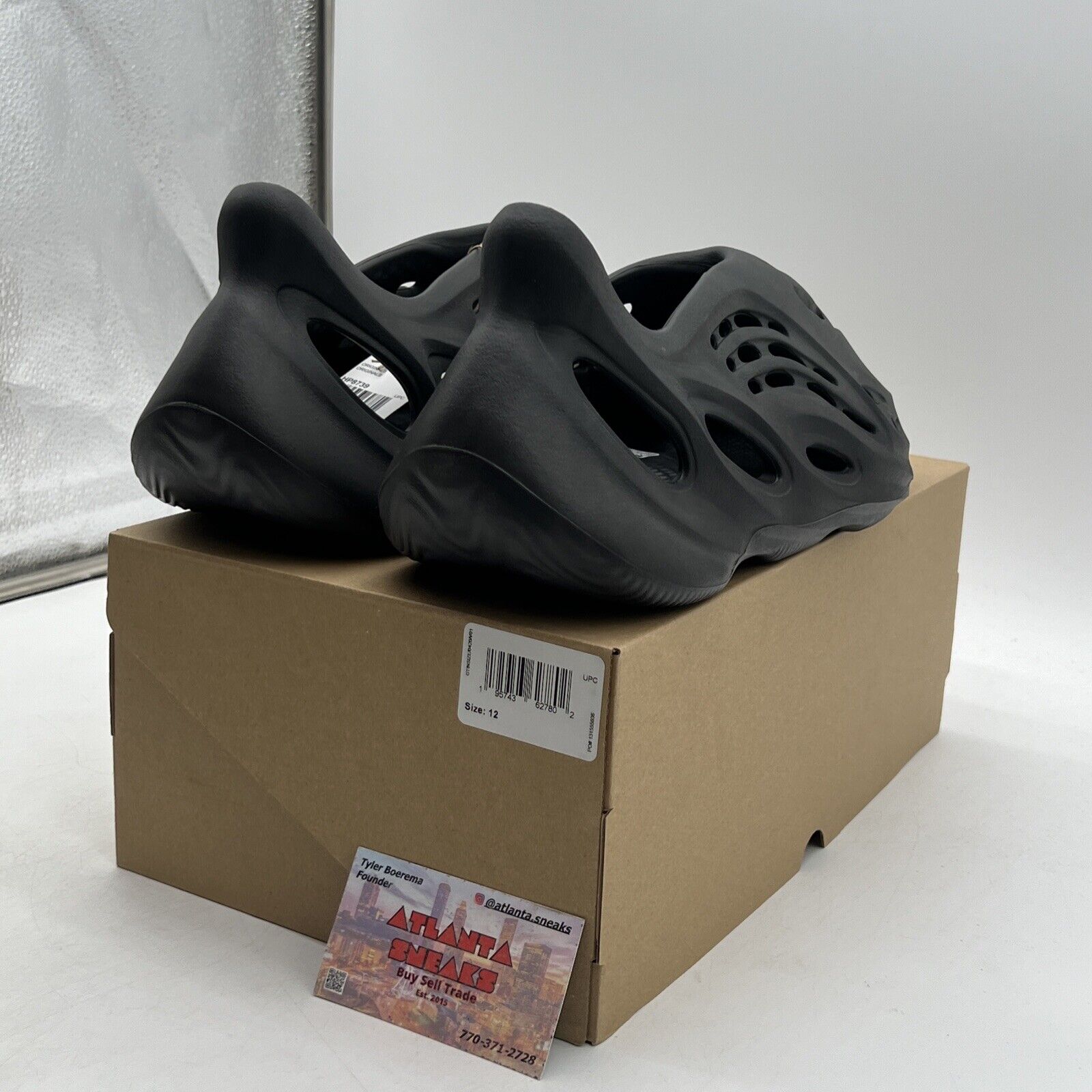 Size 12 - Adidas Yeezy Foam Runner Onyx ( HP8739)