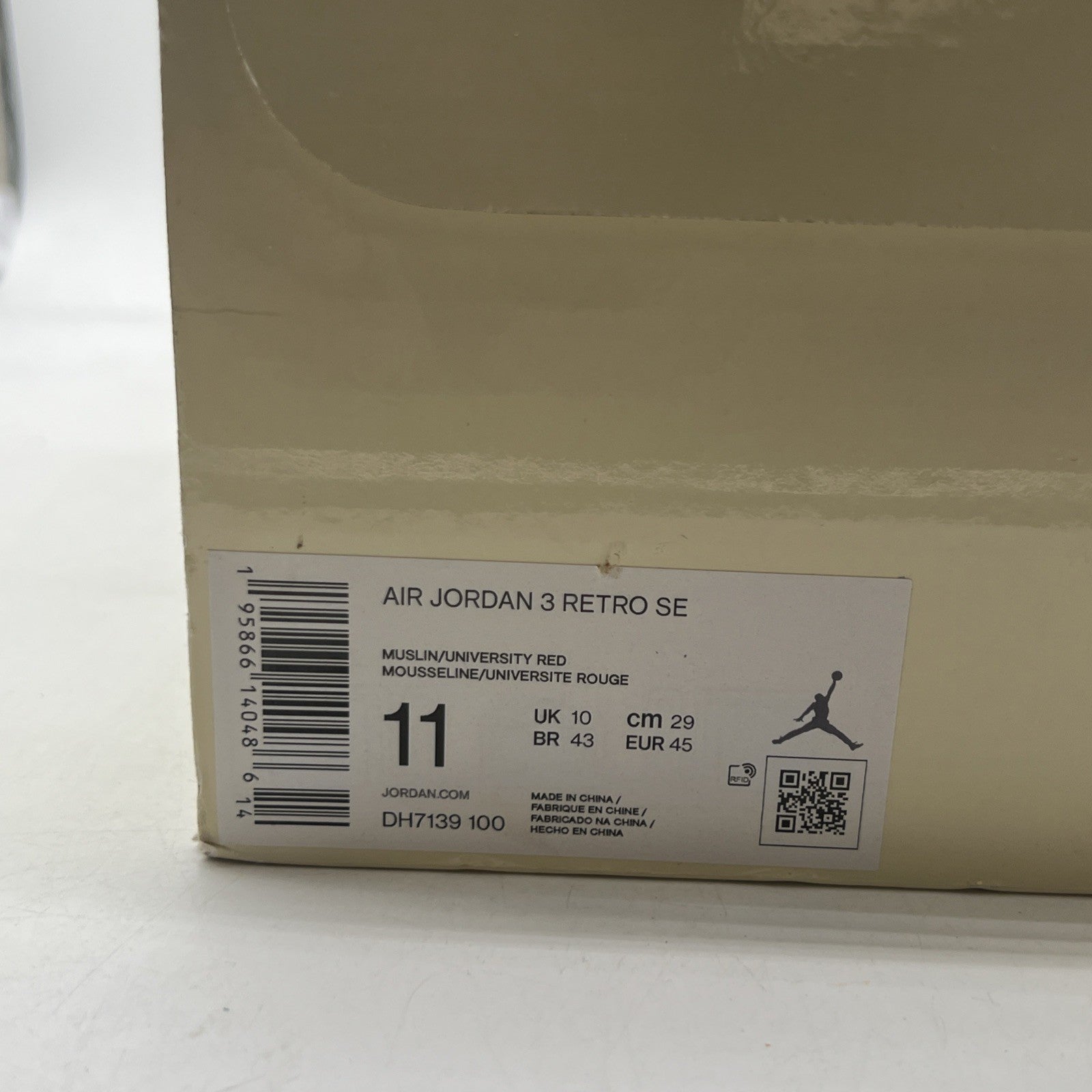 Size 11 - Air Jordan 3 Muslin (DH7139-100)