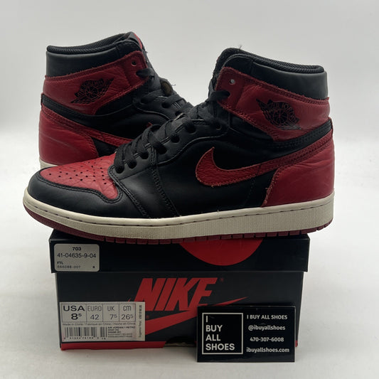 Size 8.5 - Air Jordan 1 Retro OG High Banned, Bred (555088-001)