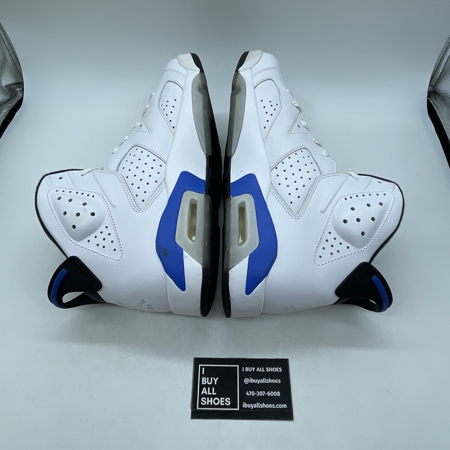 Size 11.5 - Air Jordan 6 Retro 2014 Sport Blue (384664-107)