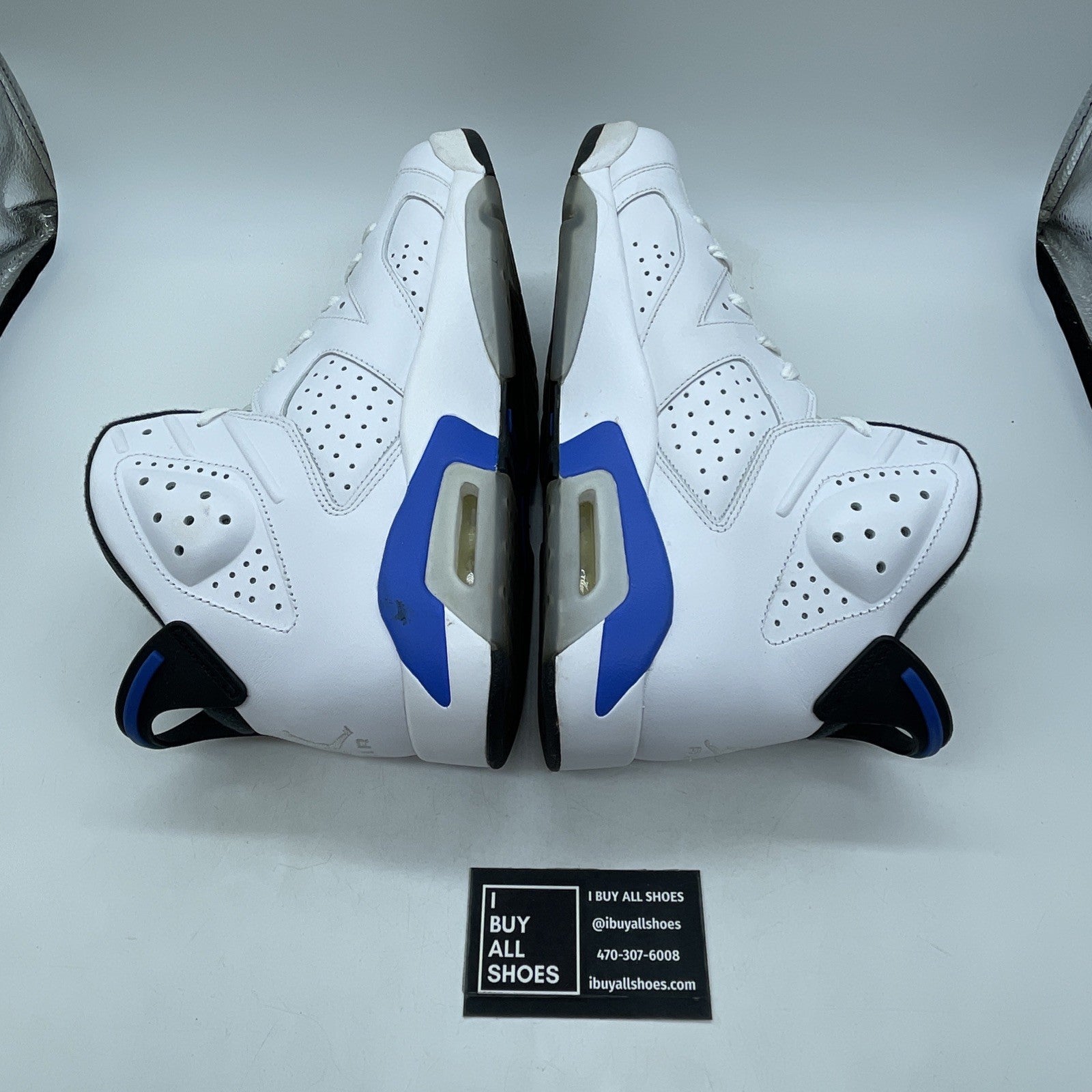 Size 11.5 - Air Jordan 6 Retro 2014 Sport Blue (384664-107)