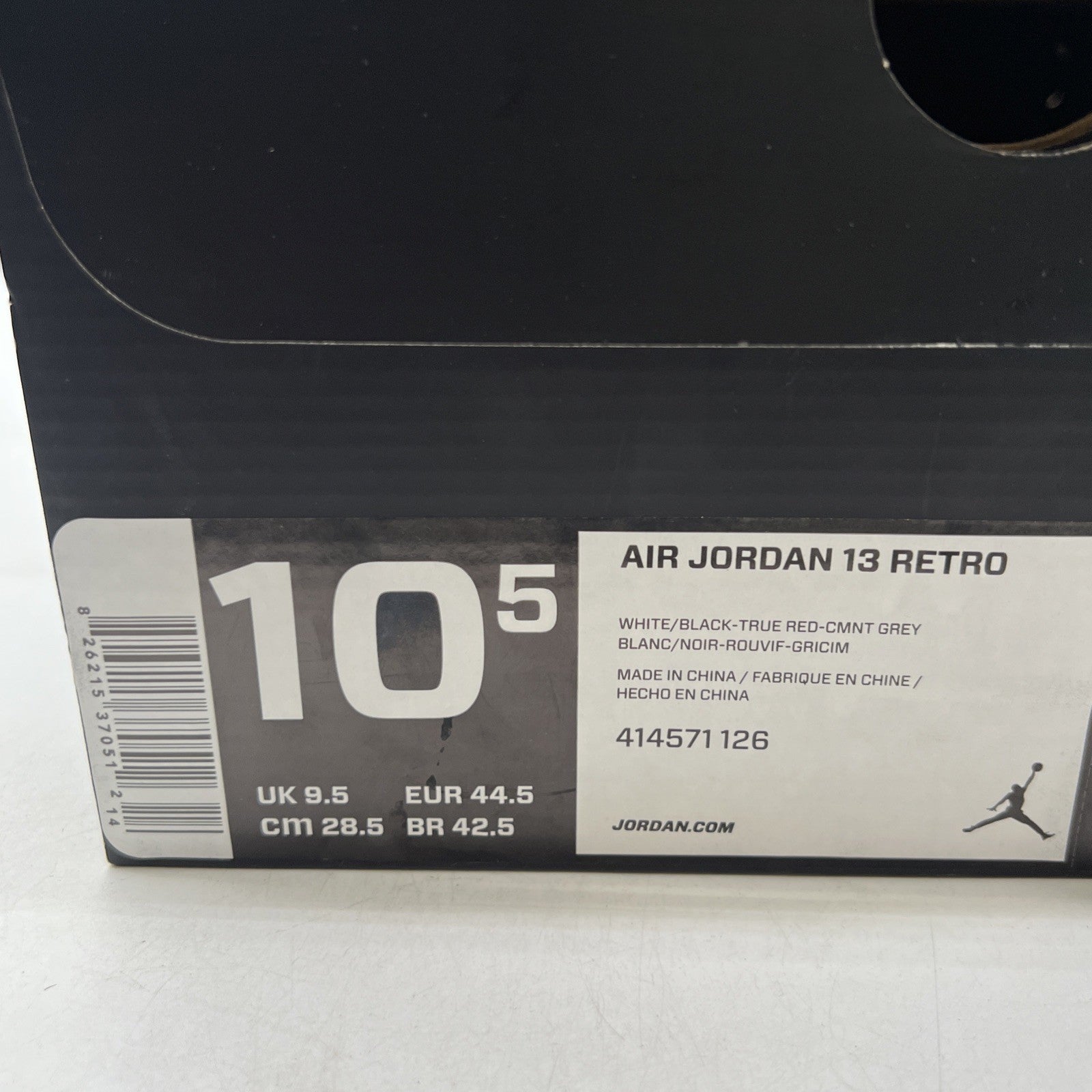 Size 10.5 - Air Jordan 13 Retro 2014 Grey Toe (414571-126)