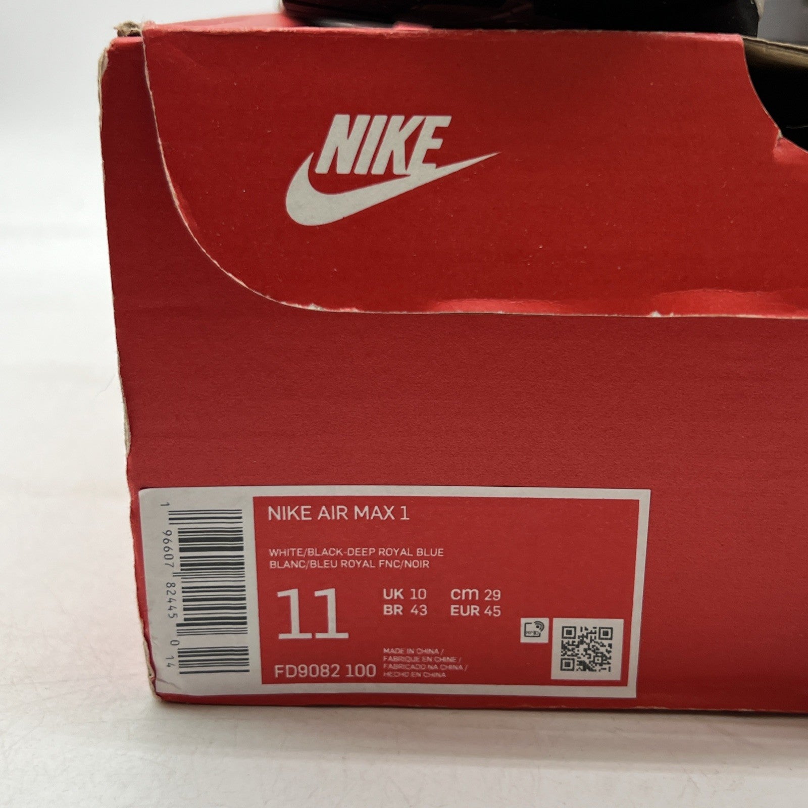 Size 11 - Nike Air Max 1 Deep Royal Blue (FD9082-100)