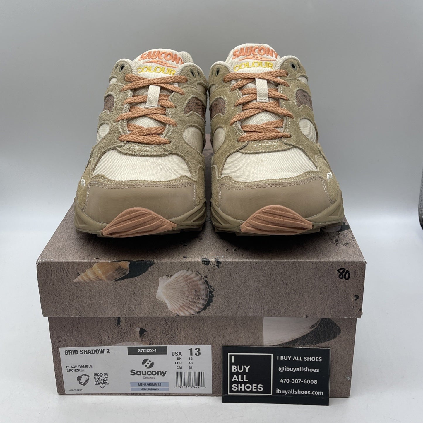 Size 13 - Saucony Colour Plus Companie x Grid Shadow 2 Beach Ramble (S70822-1)