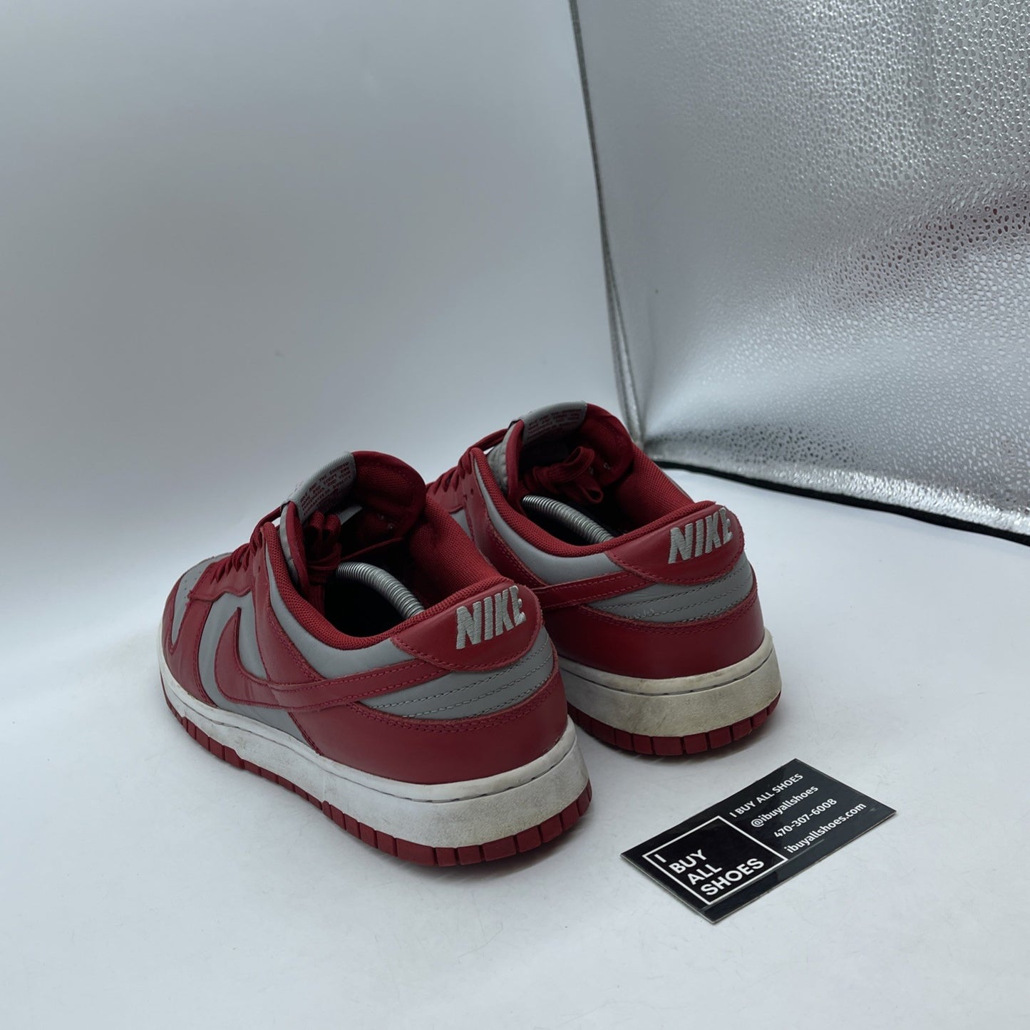 Size 13 - Nike Dunk Low SP UNLV Grey Red Leather (DD1391-002)