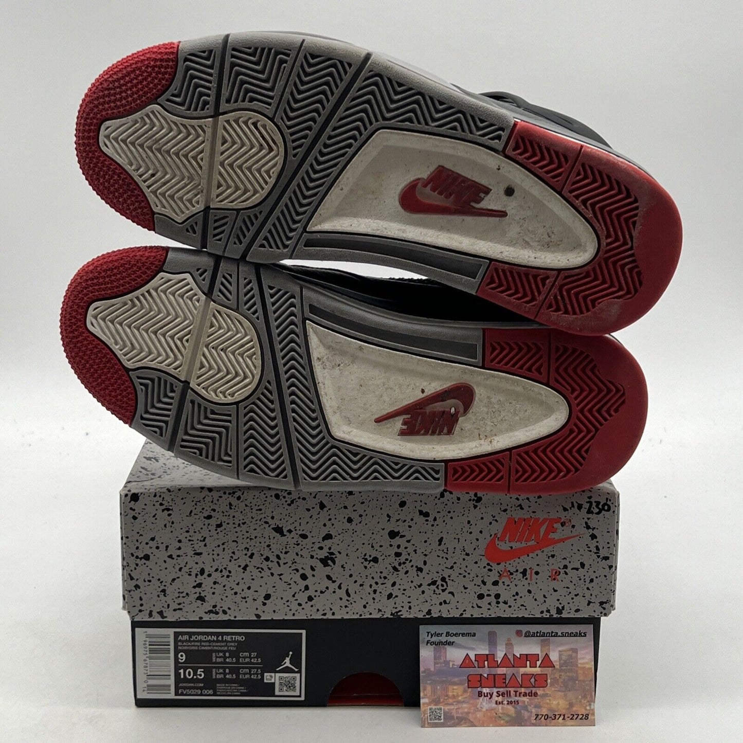 Size 9 - Air Jordan 4 Retro Bred Reimagined (FV5029-006)