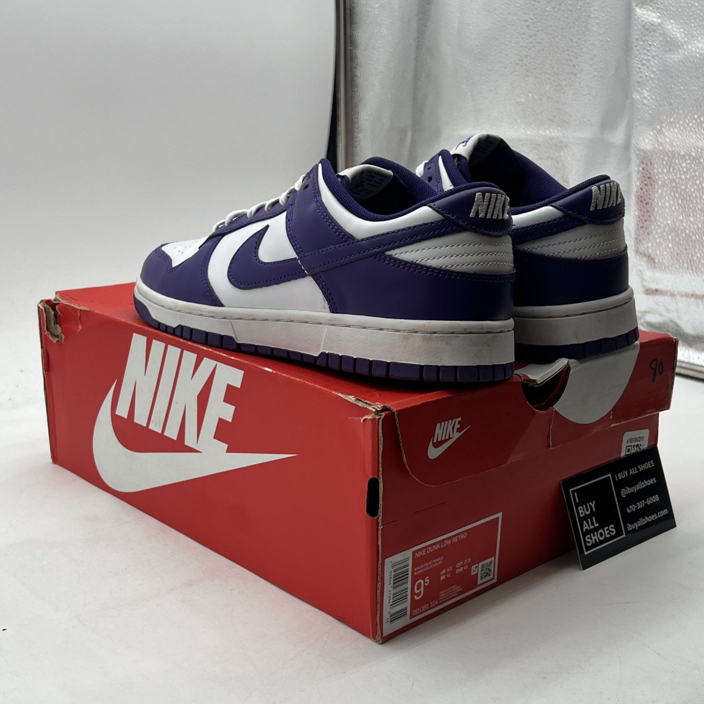 Size 9.5 - Nike Dunk Low Retro Court Purple 2022 (DD1391-104)