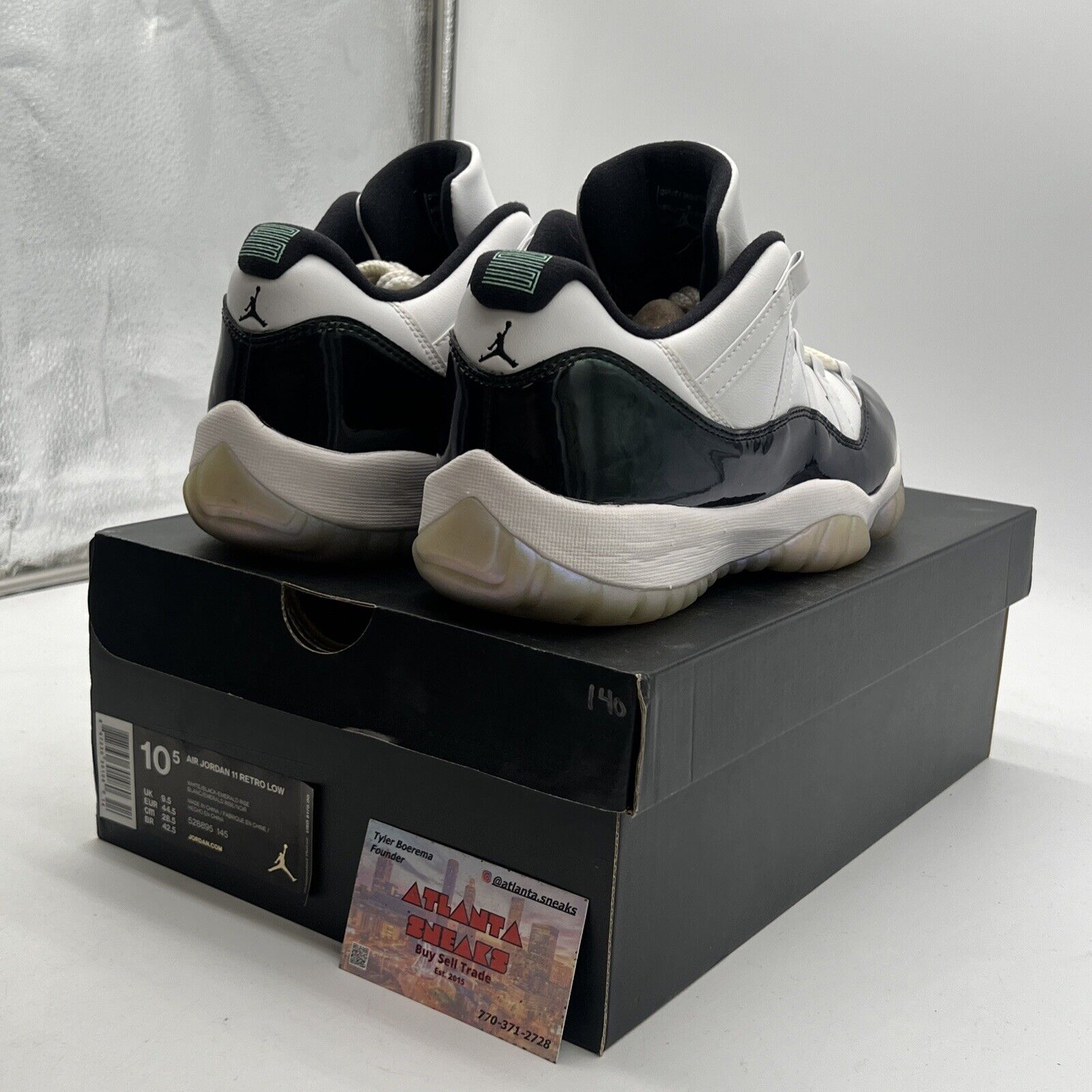 Size 10.5 - Air Jordan 11 Retro Low Emerald (528895-145)