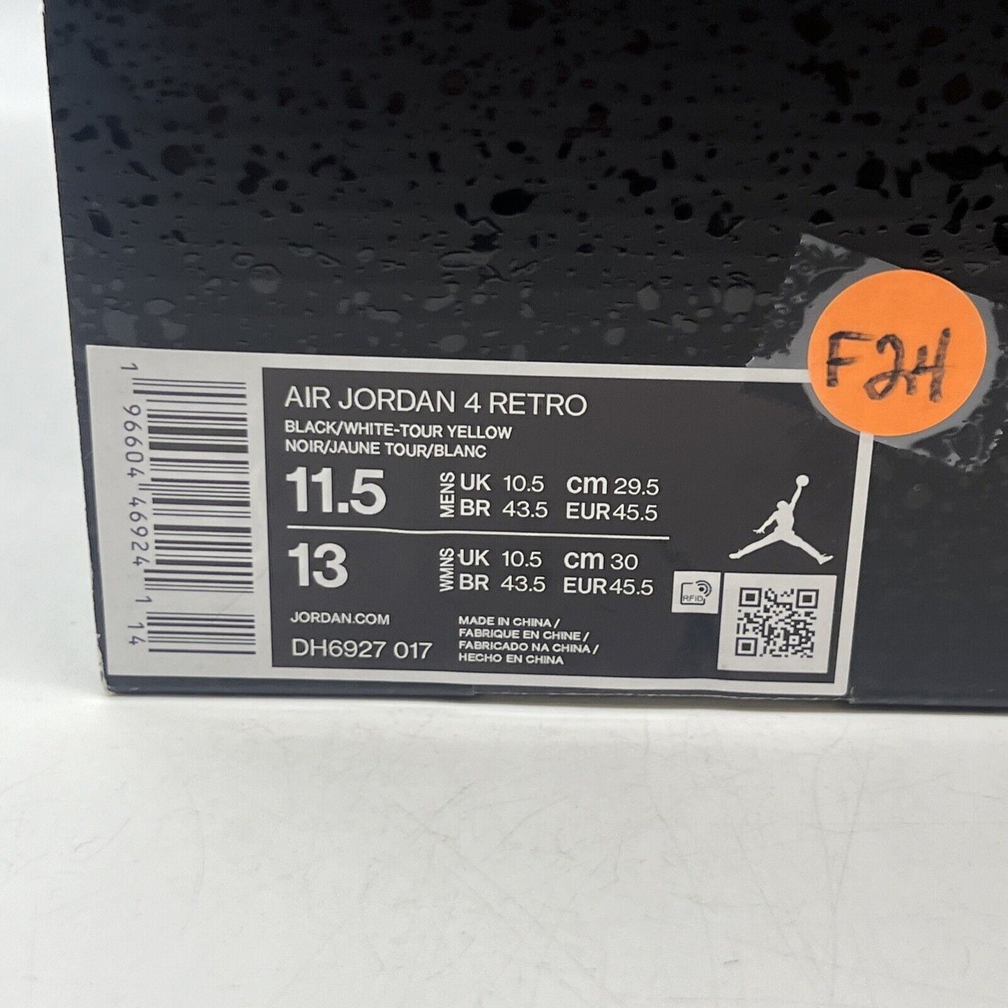 Size 11.5 - Jordan 4 Retro Mid Thunder Brand New Oh All Yellow Black