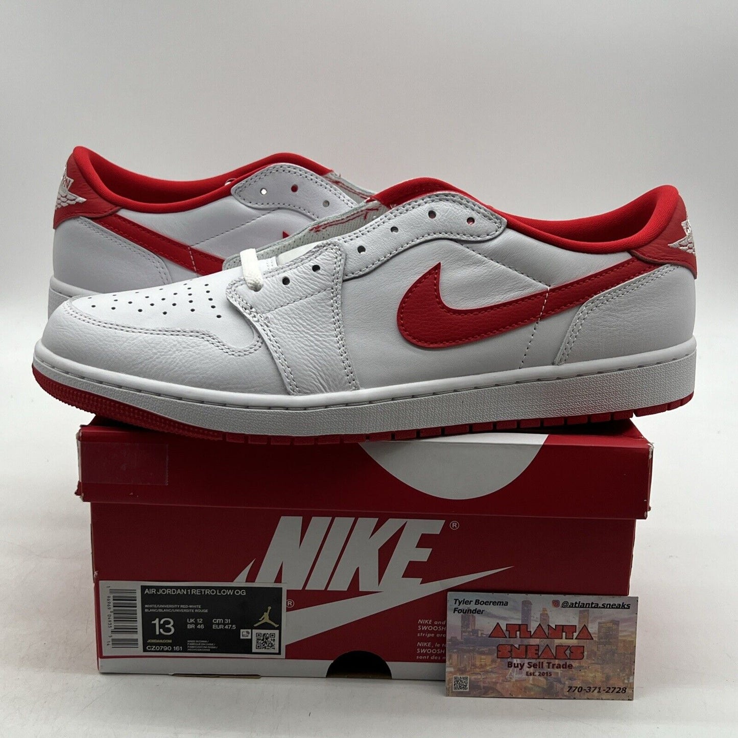 Size 13 - Air Jordan 1 Retro OG Low University Red (CZ0790-161)