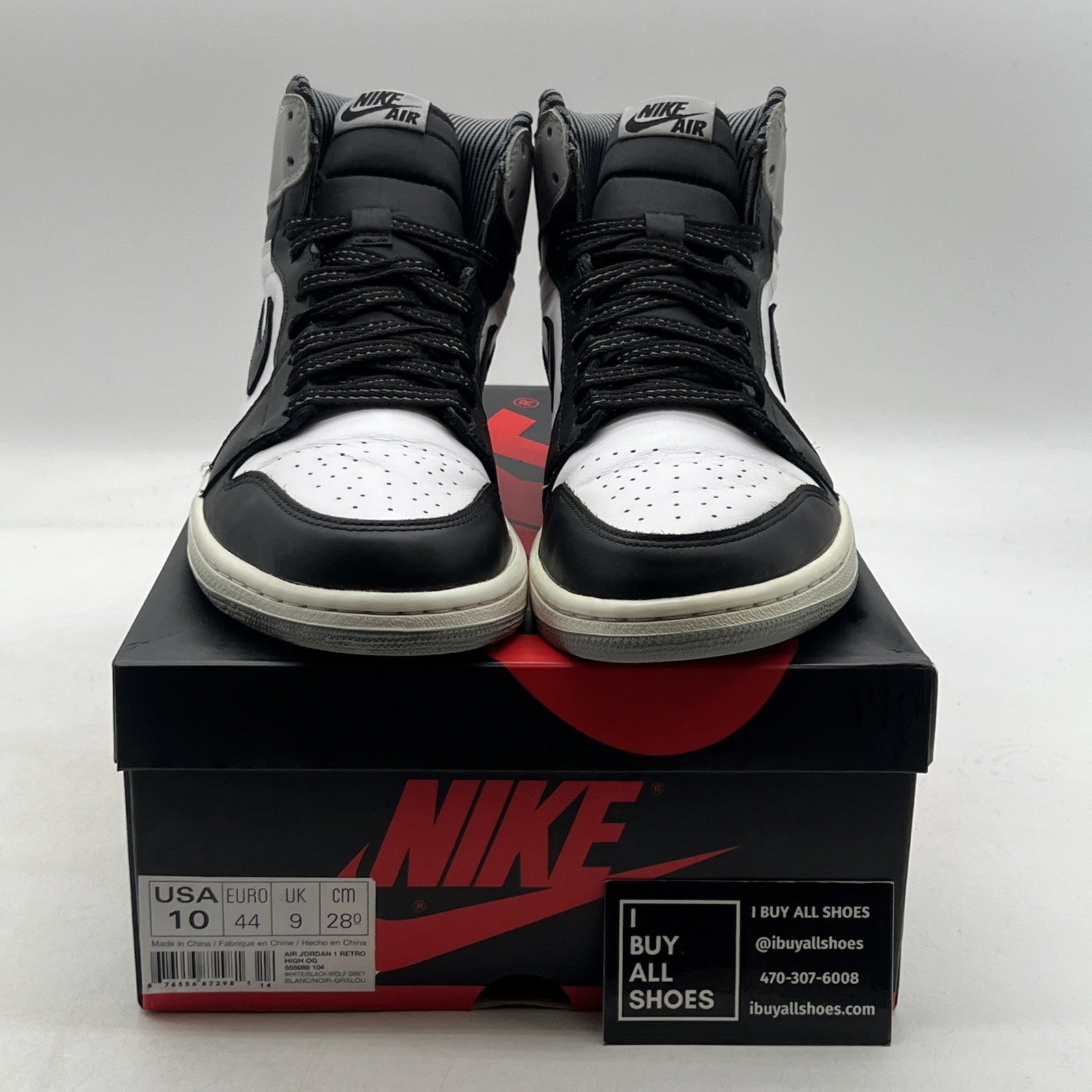 Size 10 - Air Jordan 1 Retro OG High Barons (555088-104)