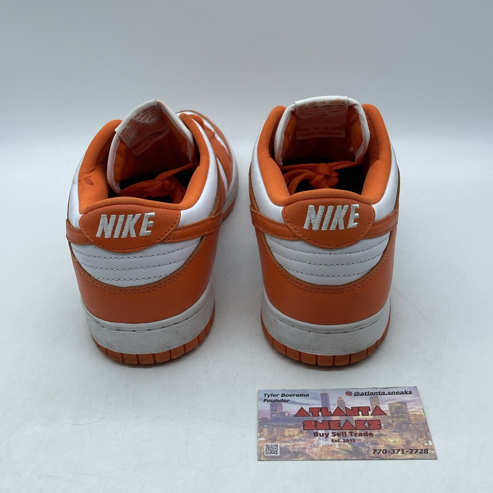 Size 11 - Nike Dunk Low Retro SP Syracuse 2020 Orange White Leather (CU1726-101)