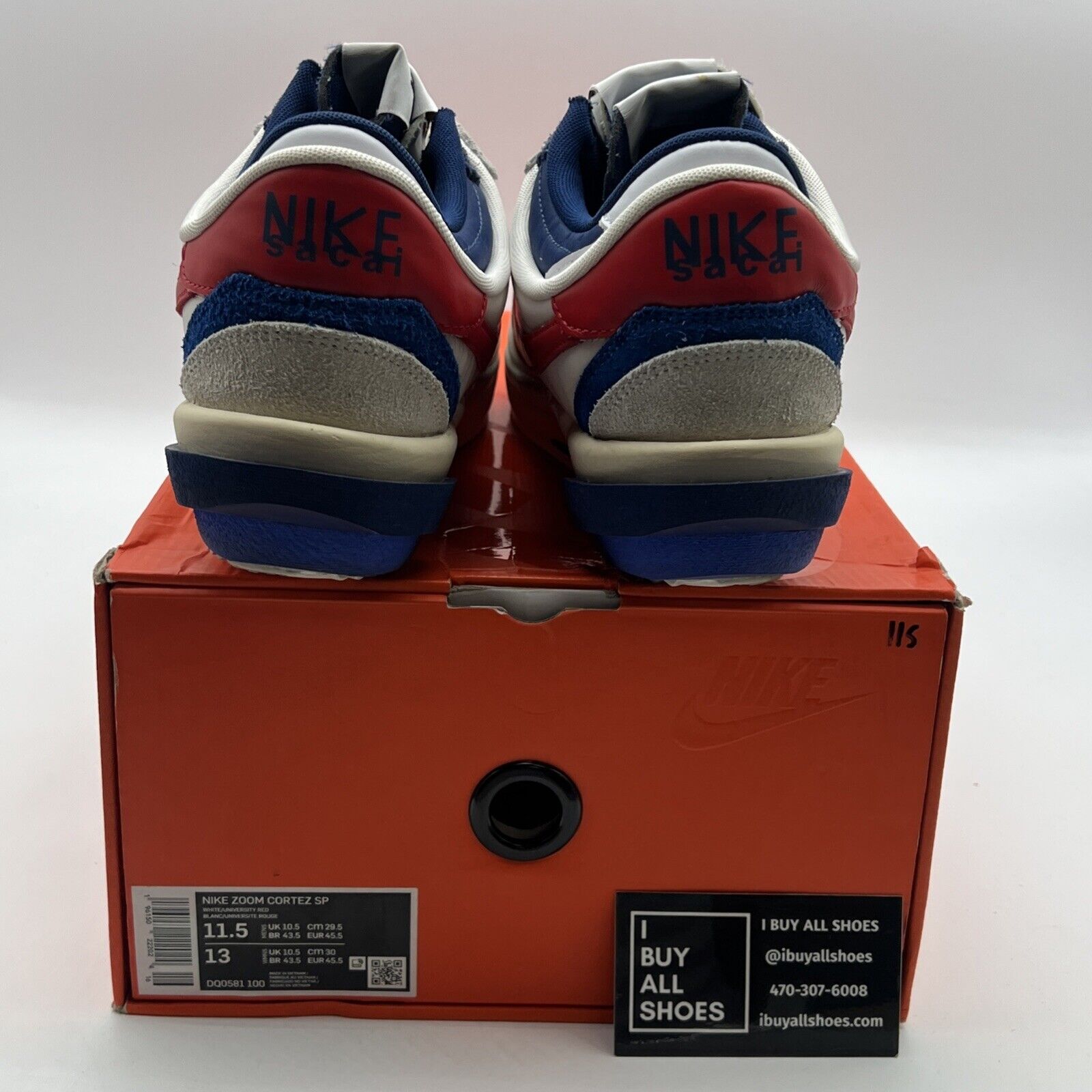 Size 11.5 - Nike sacai x Zoom Cortez SP OG (DQ0581-100)