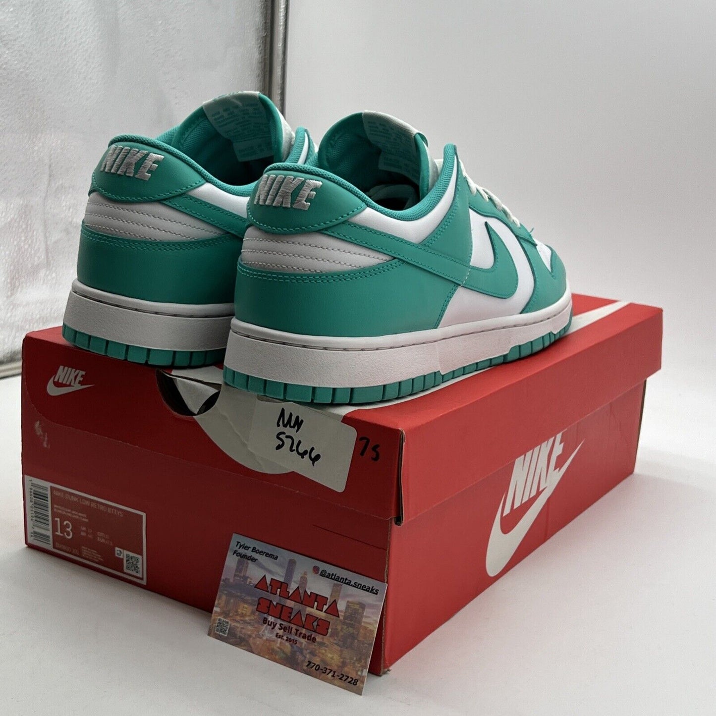 Size 13 - Nike Dunk Low Clear Jade (DV0833-101)