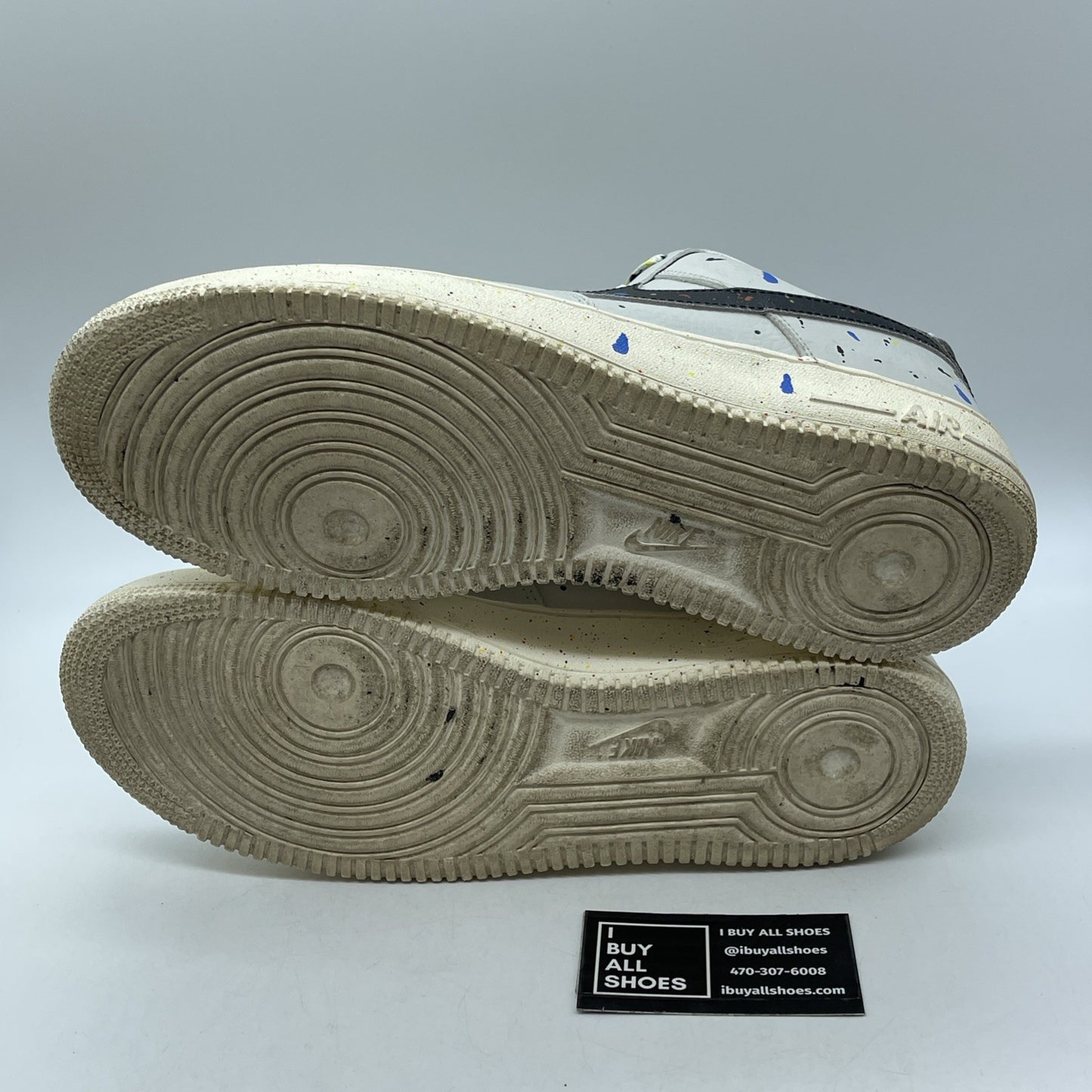 Size 12 - Nike Air Force 1 '07 LV8 Paint Splatter Light Bone (CZ0339-001)