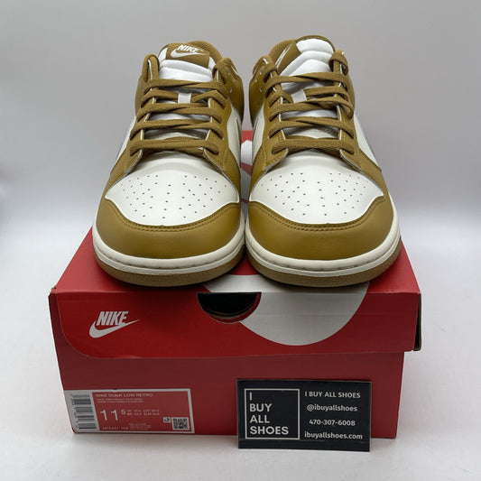 Size 11.5 - Nike Dunk Low Wheat White Brown Leather (HF5441-108)