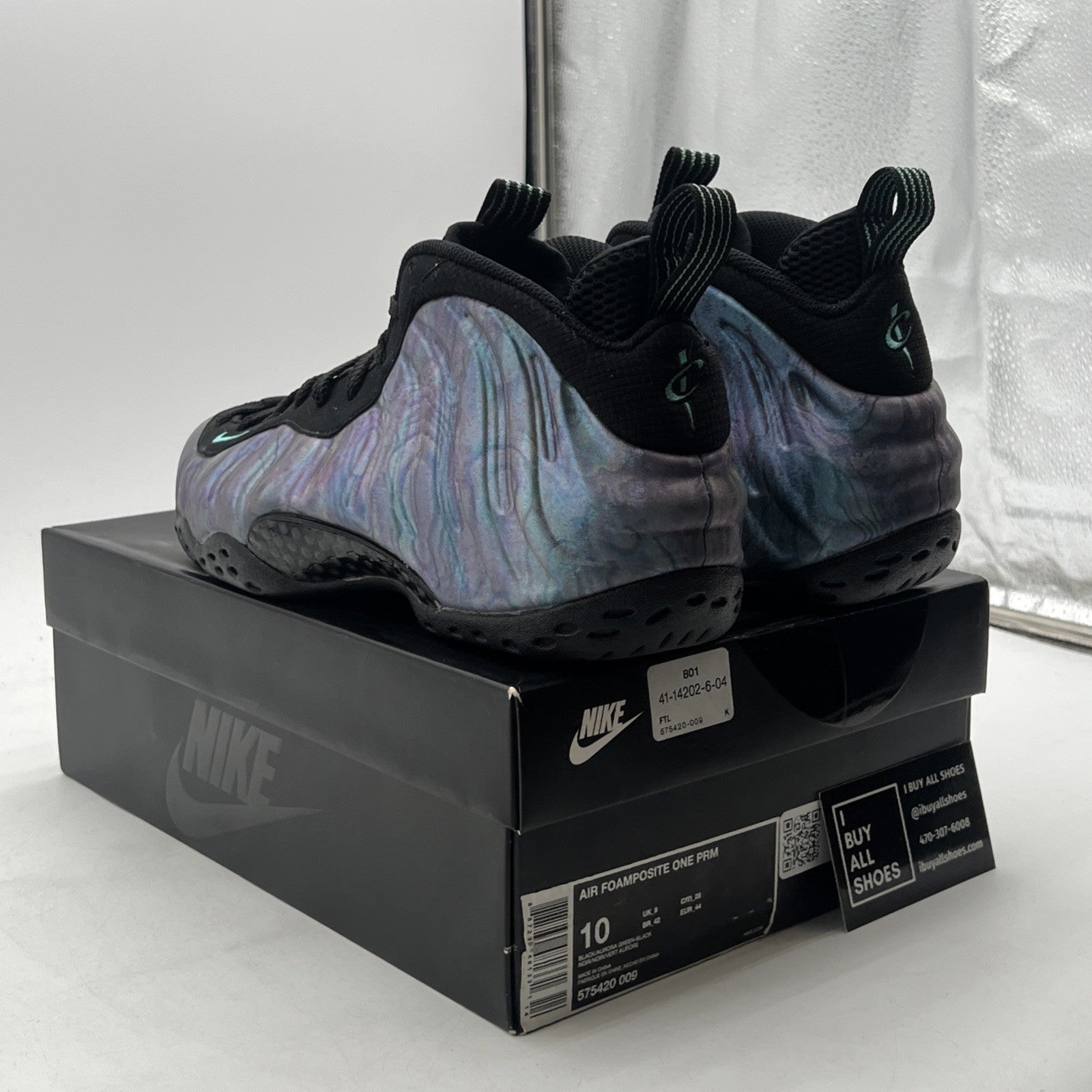 Size 10 - Nike Air Foamposite One Premium Abalone (575420-009)