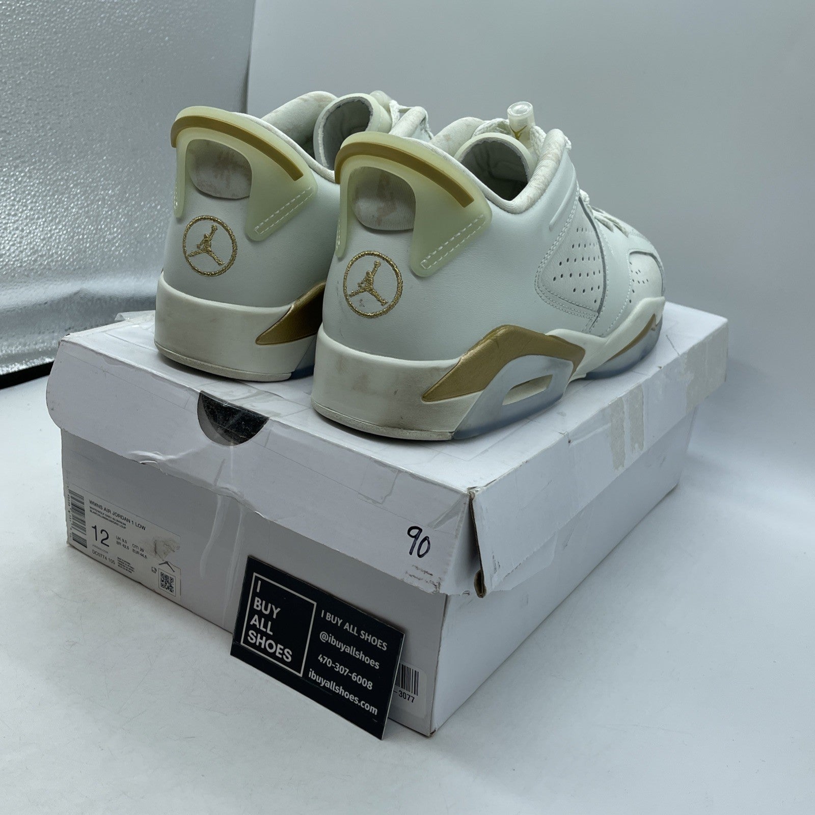 Size 11W - Air Jordan 1 Low White Wolf Grey (DC0774-105)