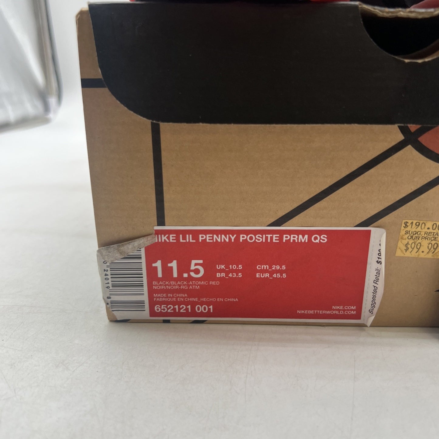 Size 11.5 - Nike Lil Penny Posite Prm Qs Gumbo League (652121-001)