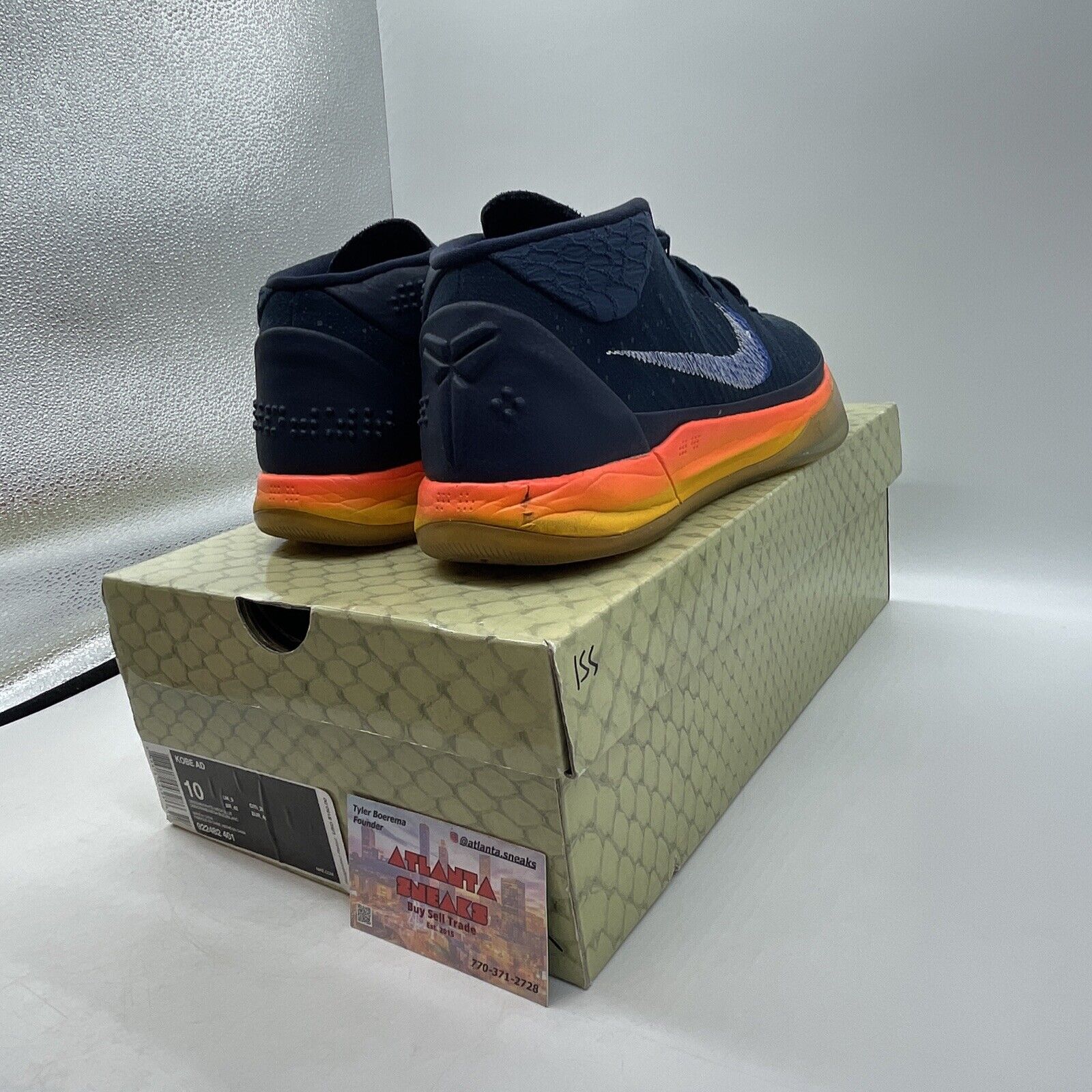 Size 10 - Nike Kobe A.D. Mid Rise Blue Orange Yellow (922482-401)