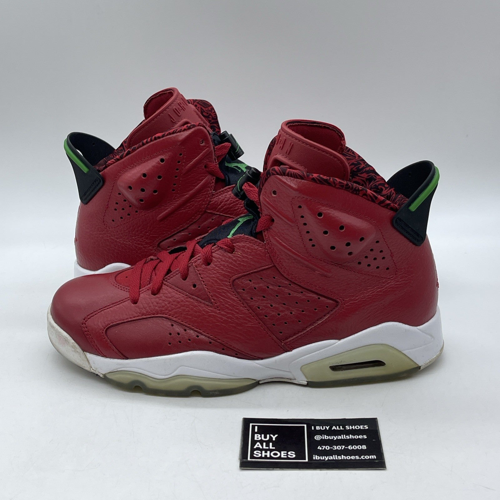 Size 9.5 - Air Jordan 6 Spizike History of Jordan Red Leather (694091-625)