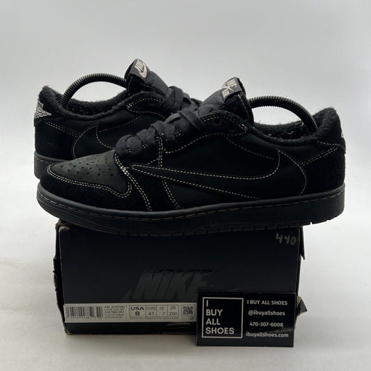 Size 8 - Air Jordan 1 Retro Low OG SP x Travis Scott Black Phantom (DM7866-001)