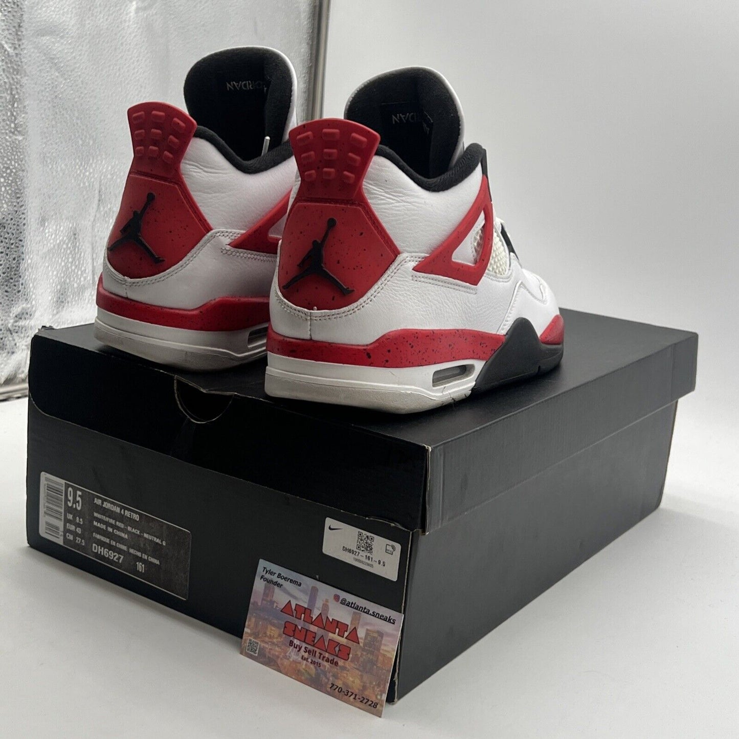 Size 9.5 - Air Jordan 4 Retro Mid Red Cement (DH6927-161)