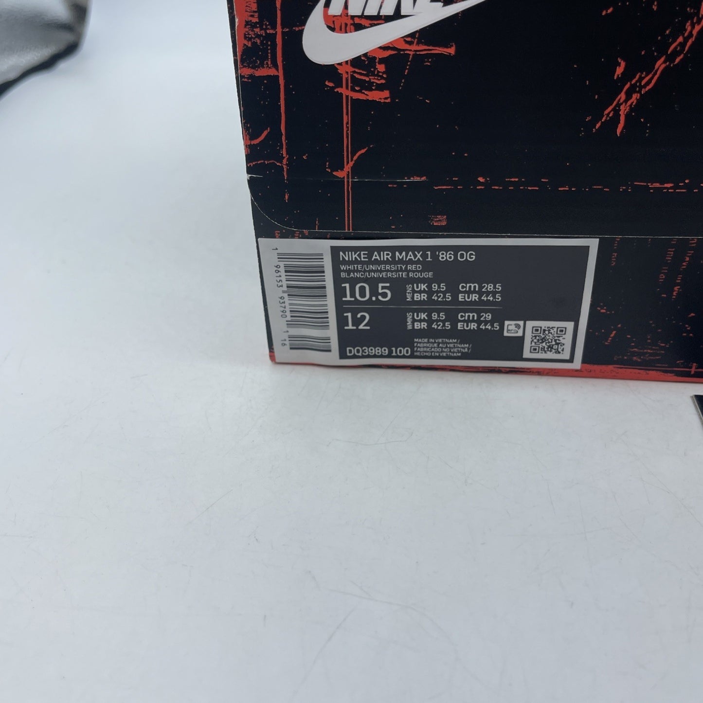 Size 10.5 - Nike Air Max 1 '86 OG Low Big Bubble Red (DQ3989-100)