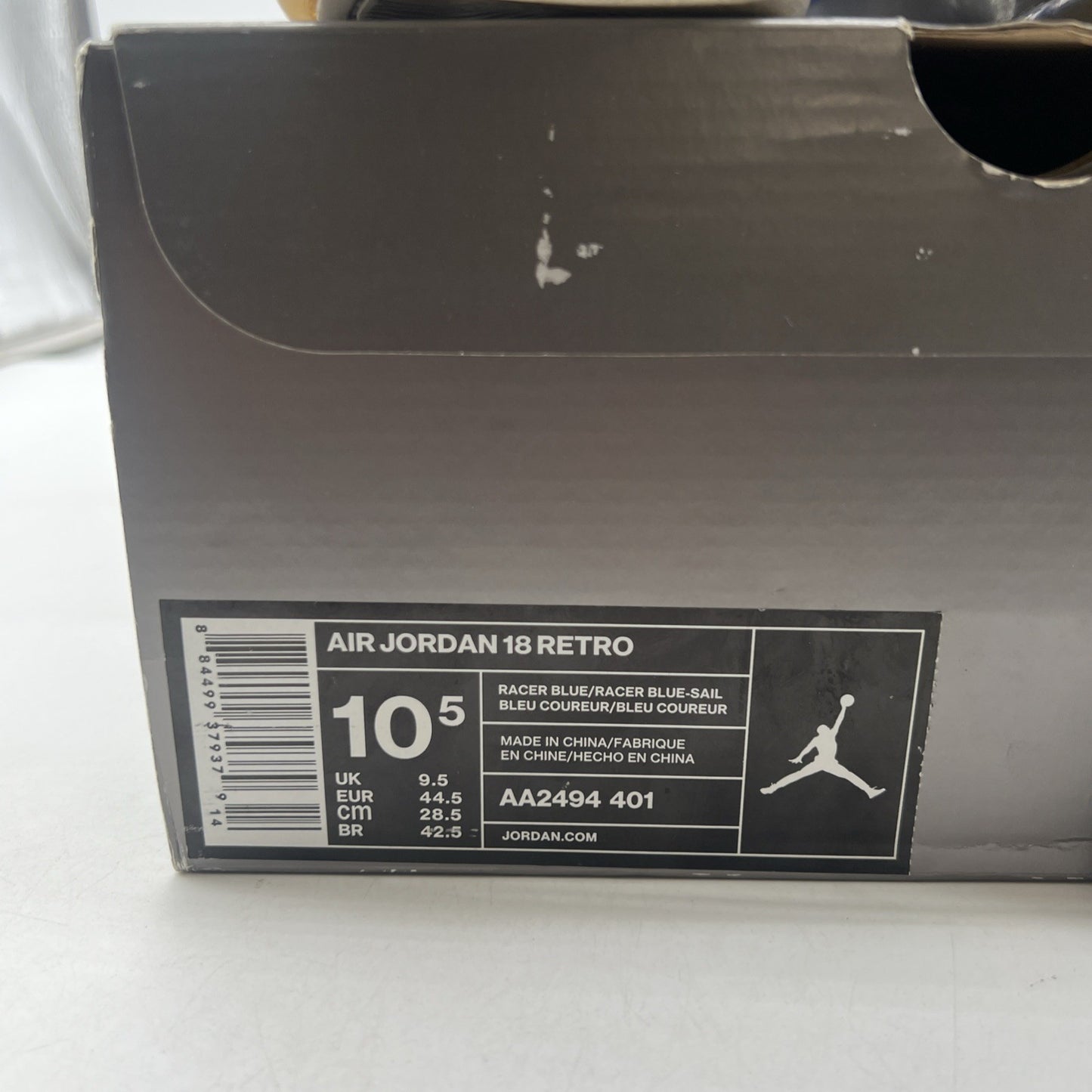 Size 10.5 - Air Jordan 18 Retro Blue Suede (AA2494-401)
