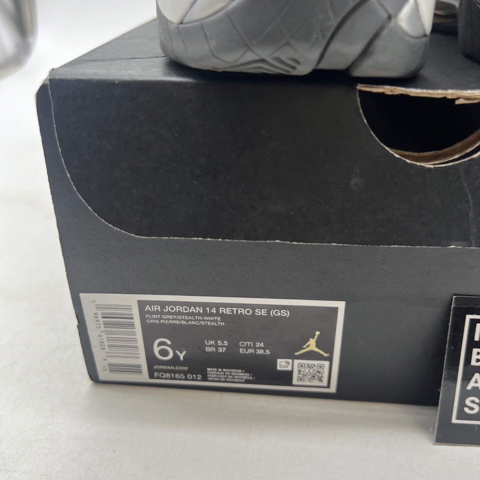 Size 6Y - Air Jordan 14 Retro Flint Grey (FQ8165-012)