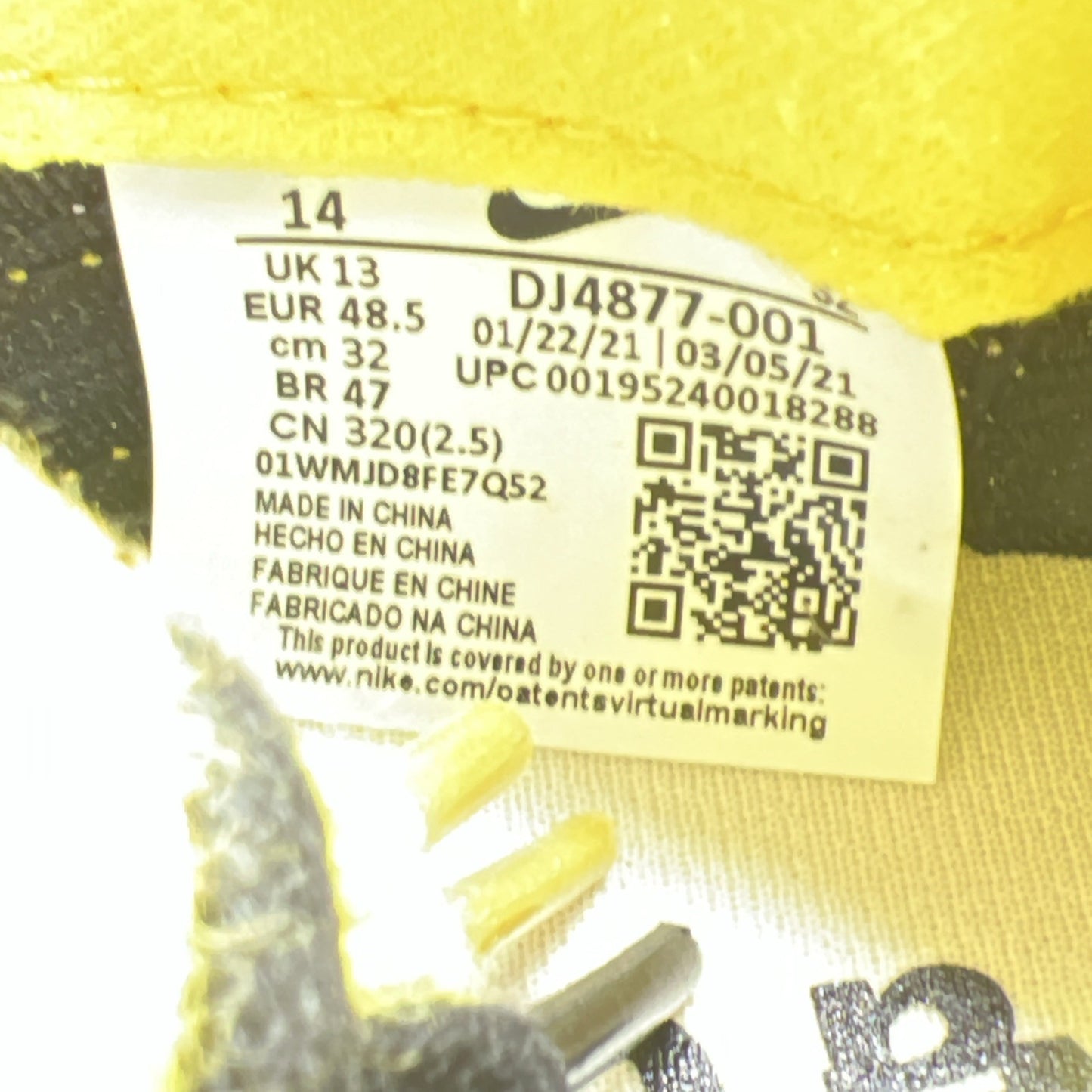 Size 14 - Nike sacai x Undercover x LDWaffle Bright Citron (DJ4877-001)