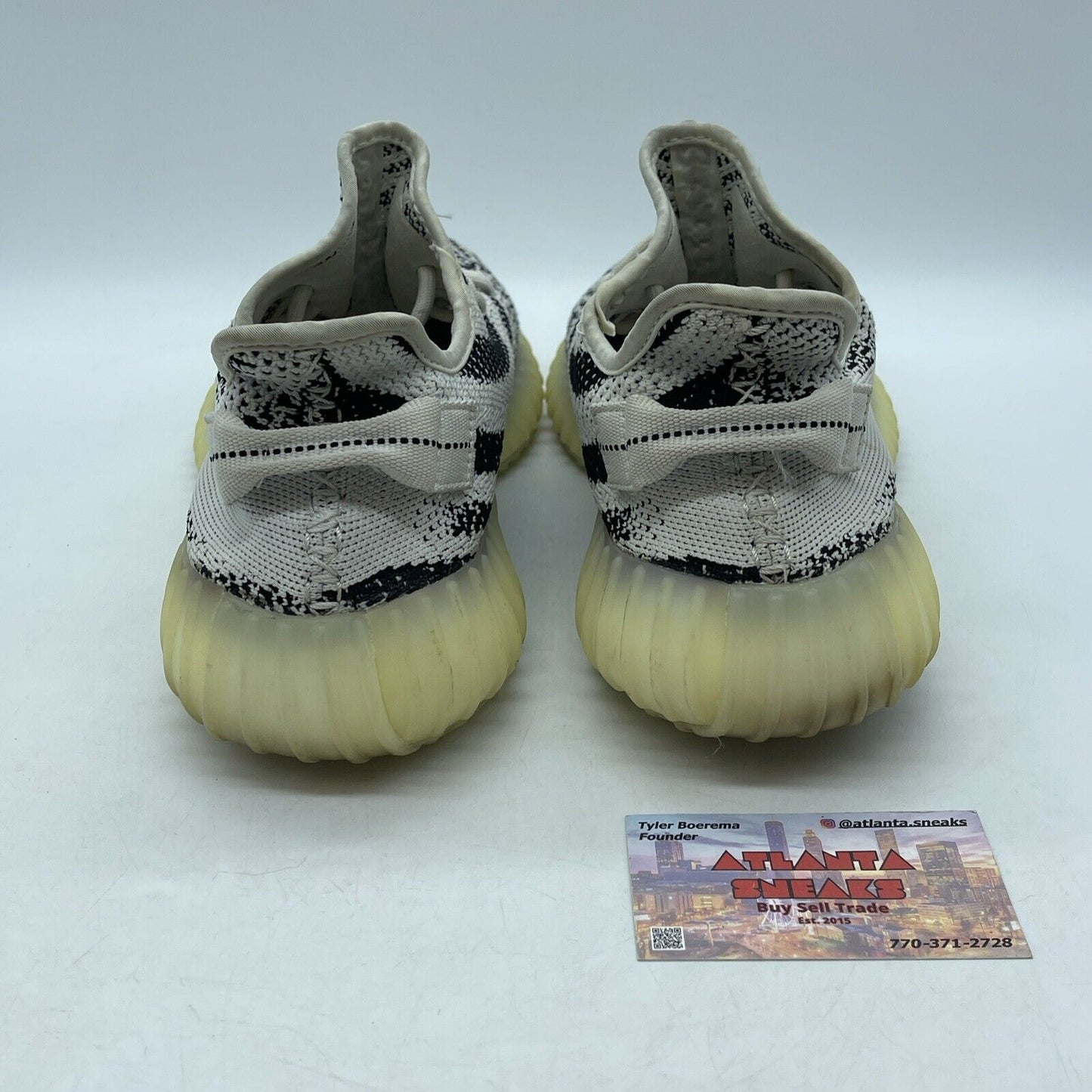 Size 9 - adidas Yeezy Boost 350 V2 Low Zebra White Black (CP9654)