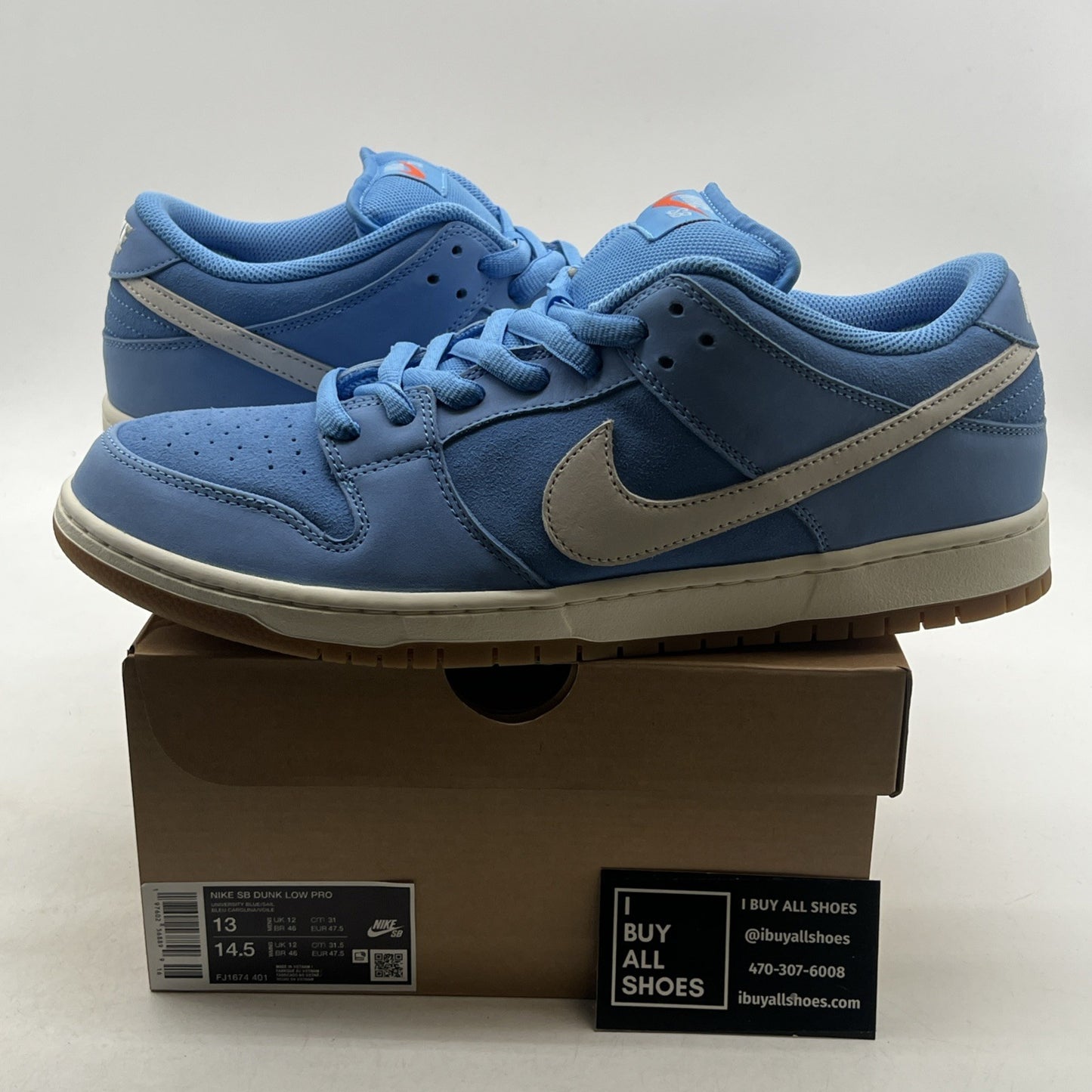 Size 13 - Nike SB Dunk Low Pro University Blue Gym (FJ1674-401)