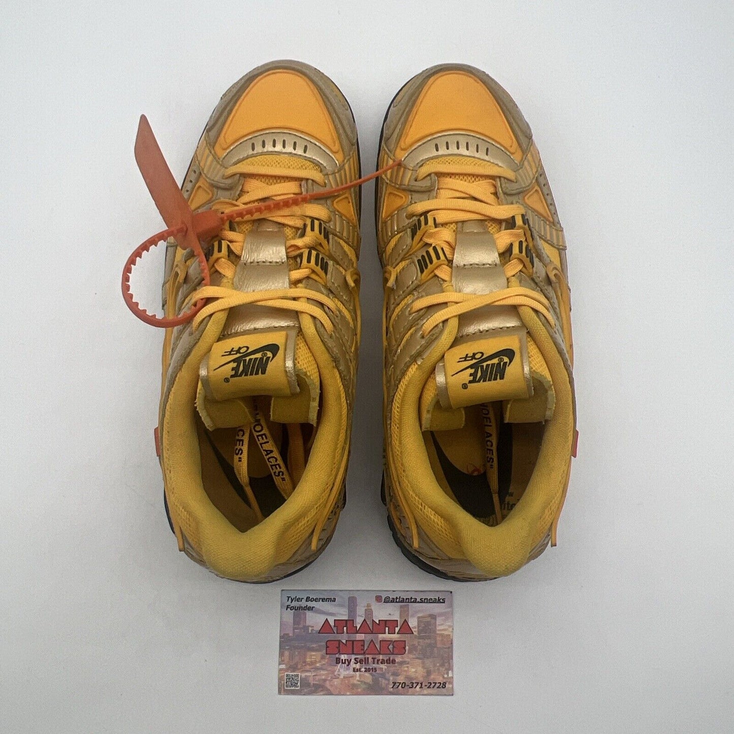 Size 8 - Nike Off-White x Air Rubber Dunk University Gold Yellow (CU6015-700)