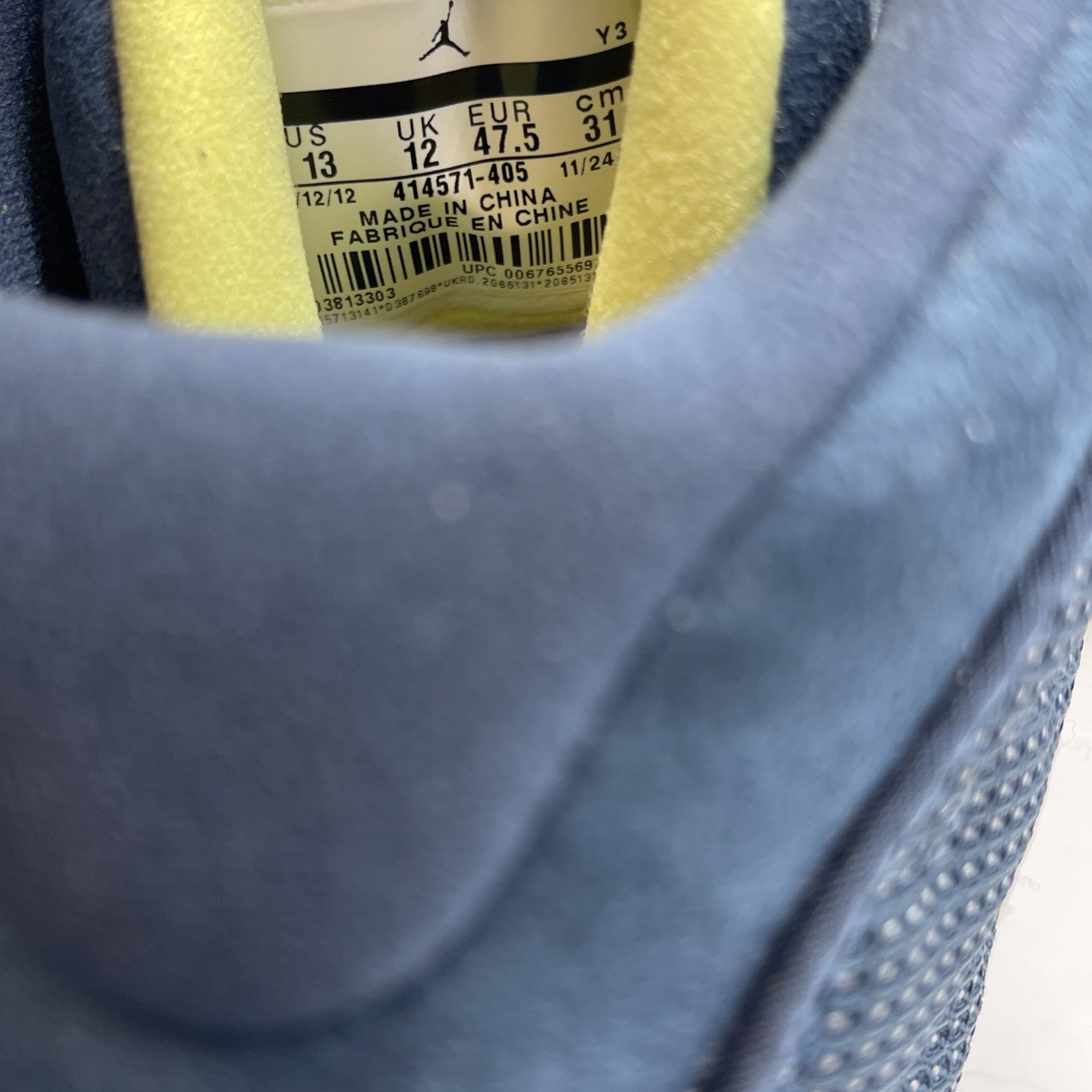 Size 13 - Air Jordan 13 Retro Squadron Blue Suede Leather (414571-405)