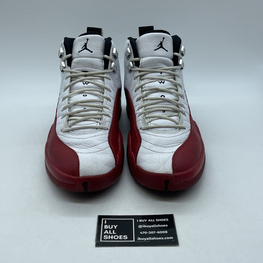 Size 10 - Jordan 12 Retro 2023 Mid Cherry Red White Black Leather (CT8013-116)