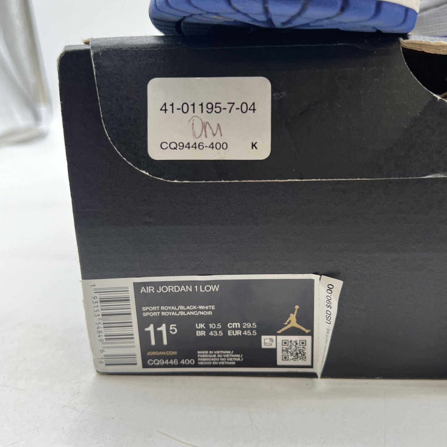 Size 11.5 - Air Jordan 1 Low Royal Toe (CQ9446-400)