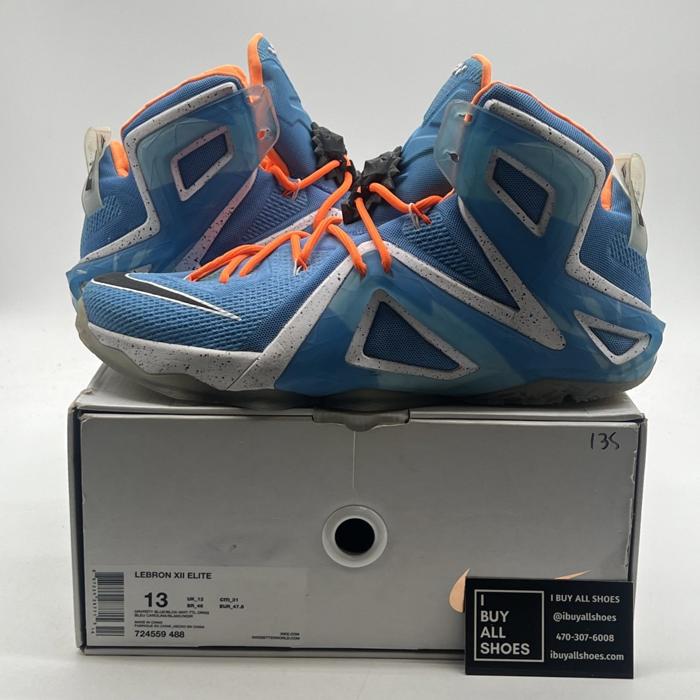 Size 13 - Nike LeBron 12 Elite Elevate (724559-488)