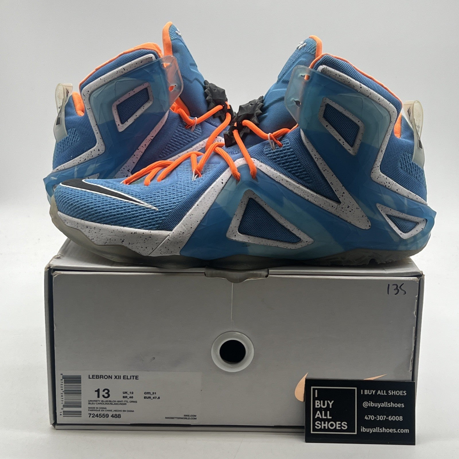 Size 13 - Nike LeBron 12 Elite Elevate (724559-488)