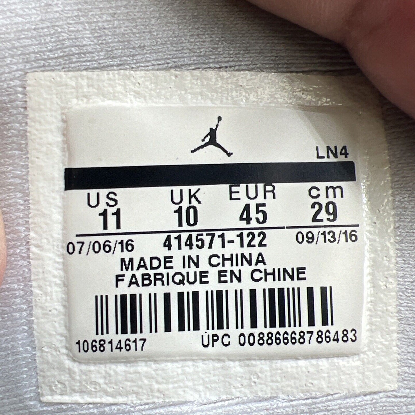 Size 11 - Jordan 13 Retro Chicago 2017 White Red Leather Suede (414571-122)
