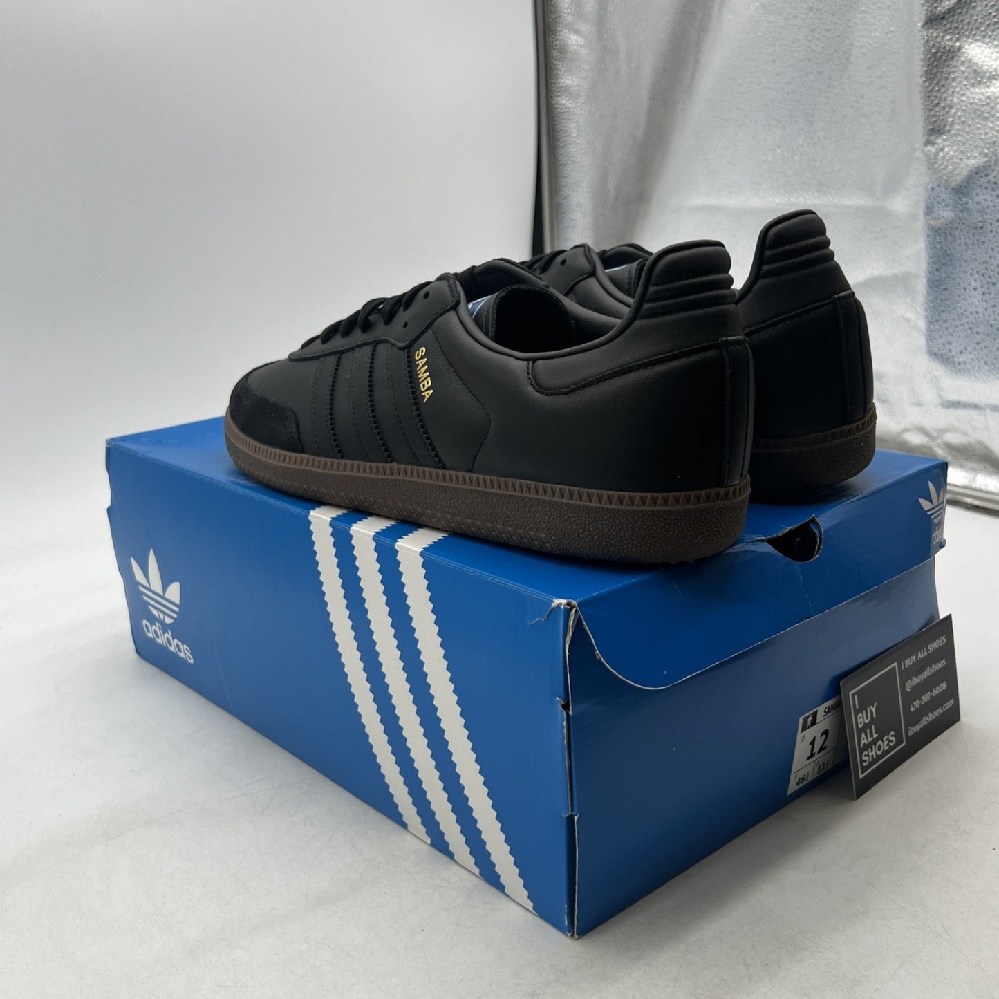 Size 12 - Adidas Samba OG Triple Black (IE3438)