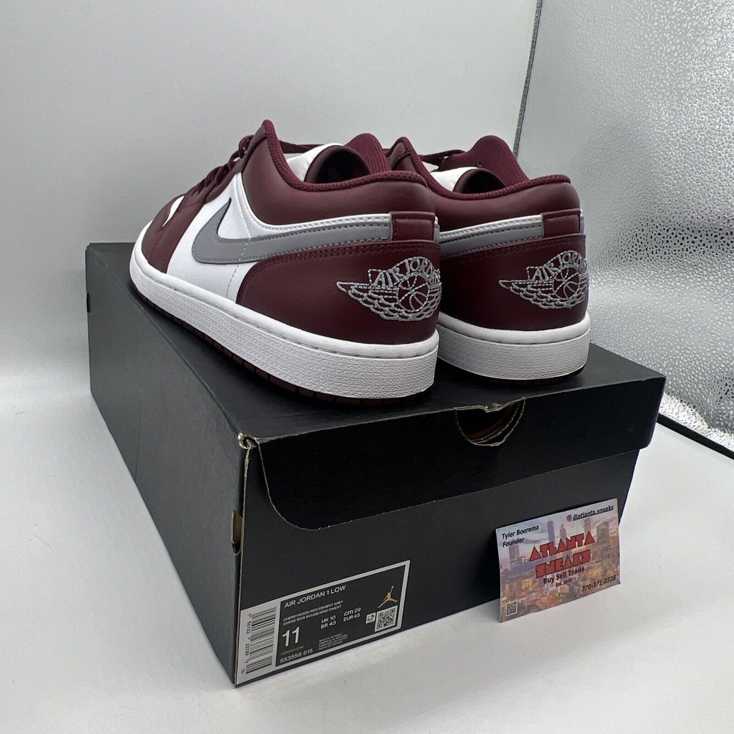 Size 11 - Jordan 1 Low Cherrywood Red 2022 Brand New Og All