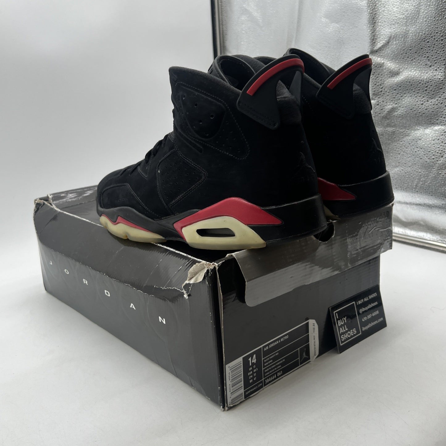 Size 14 - Air Jordan 6 Retro 2010 Varsity Red (384664-061)