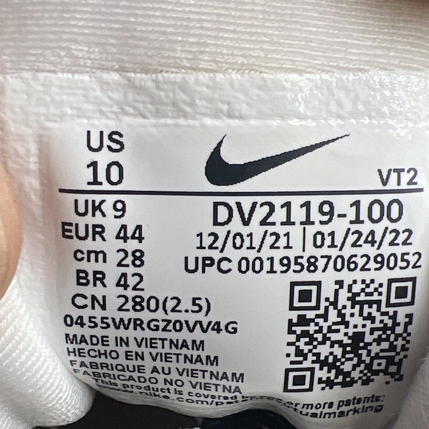Size 10 - Nike Air VaporMax Plus White University Blue (DV2119-100)