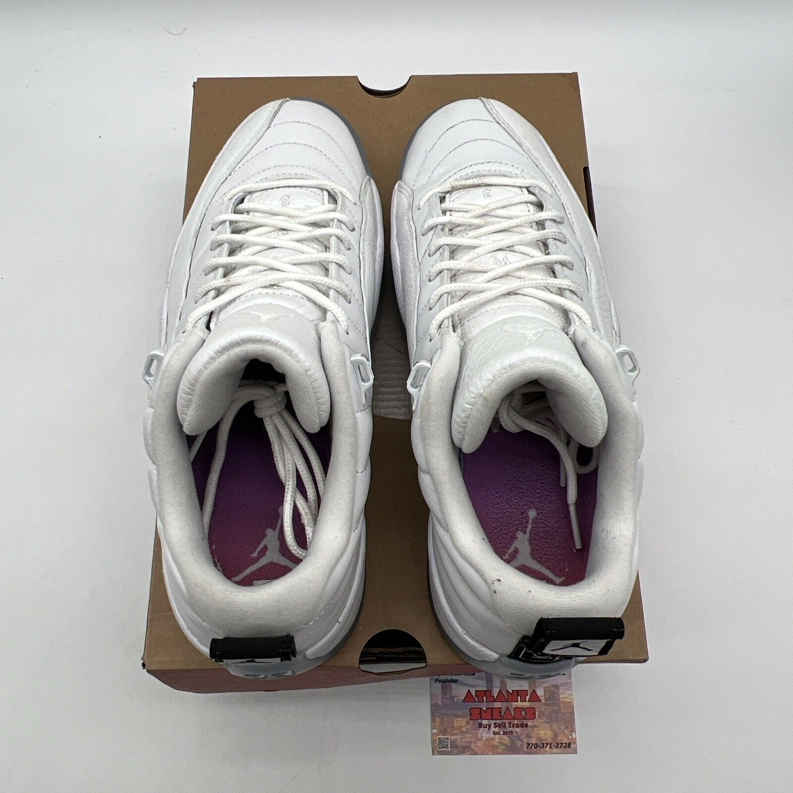 Size 9.5 - Air Jordan 12 Retro Low Easter White Leather Icey (DB0733-190)